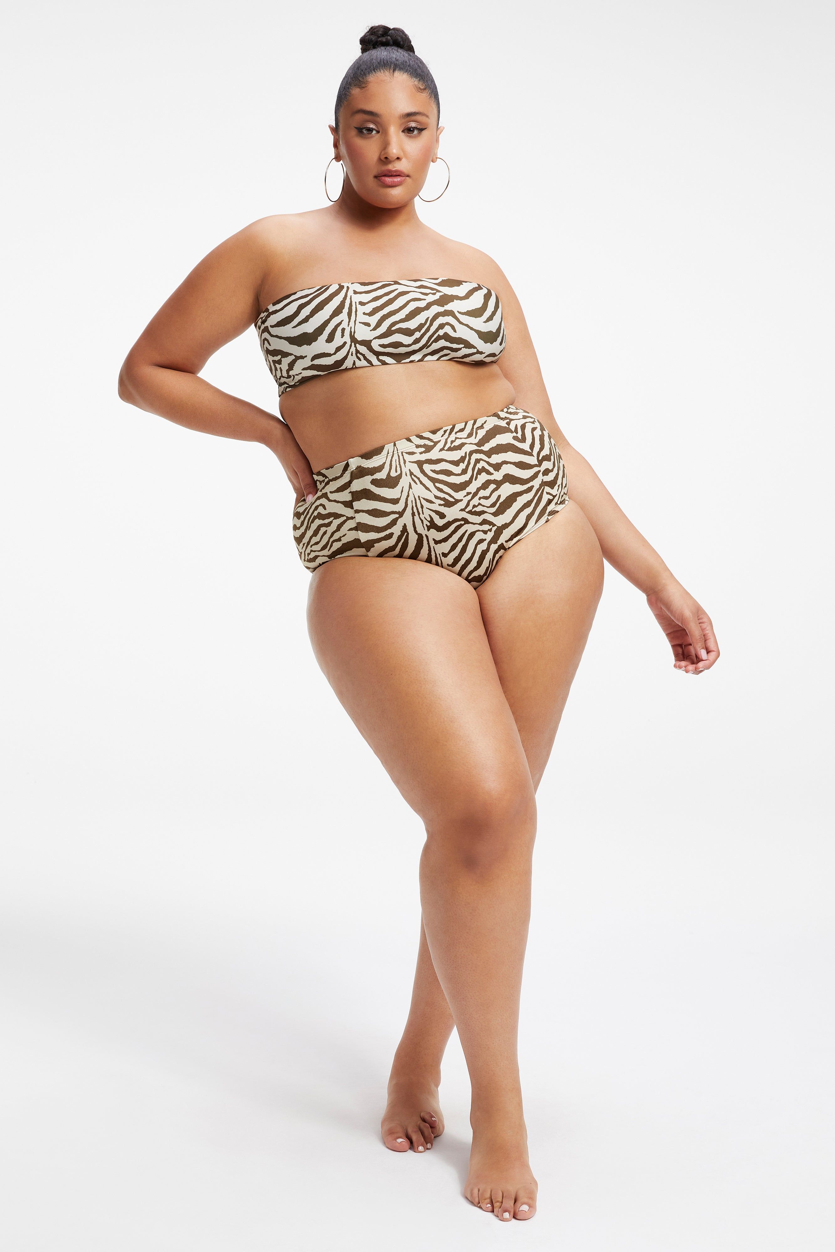 SATIN BETTER BAND TOP | ZEBRA001 sold by Good American product image thumbnail 12