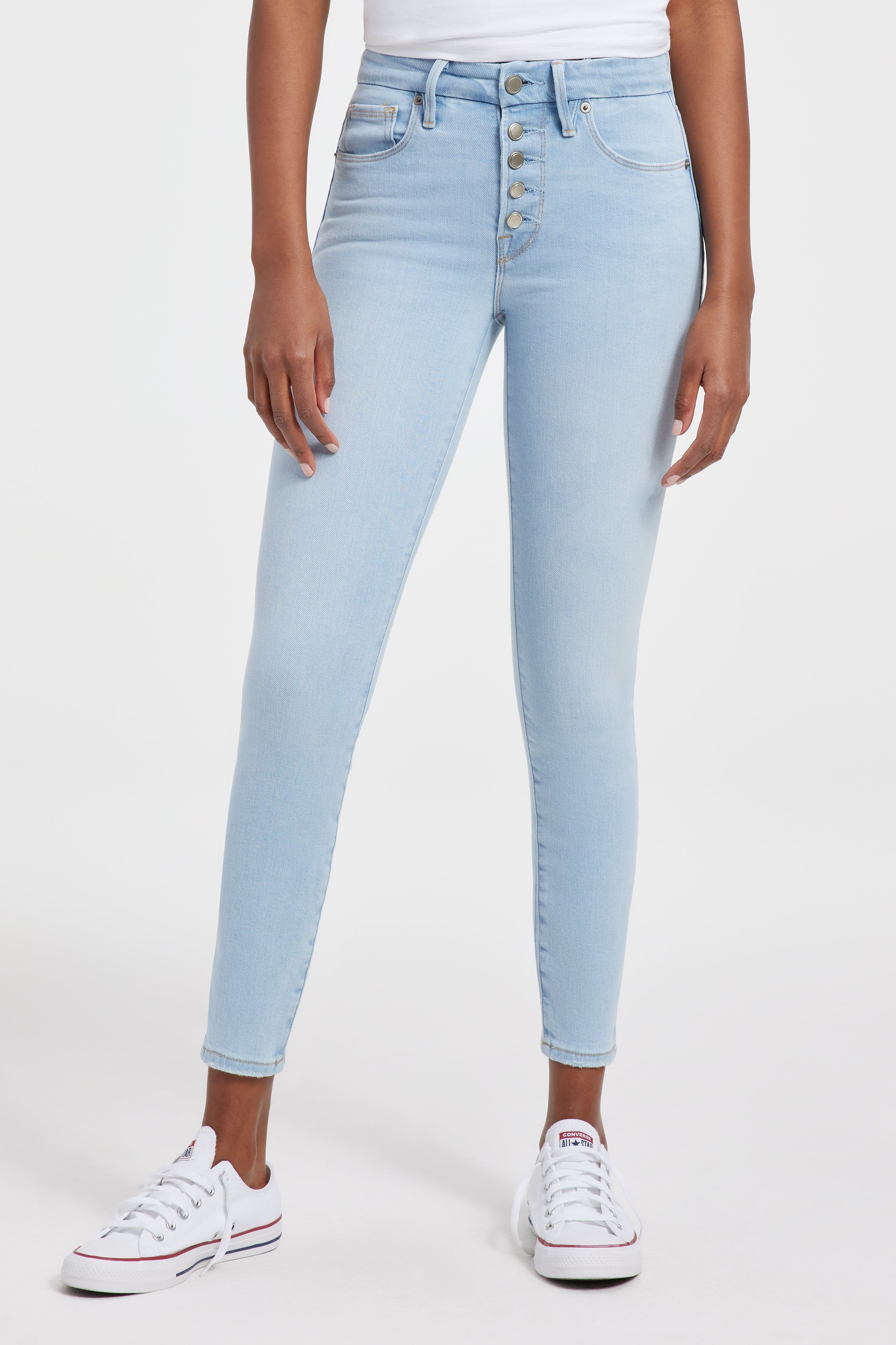 GOOD LEGS SKINNY CROPPED JEANS | INDIGO391 sold by Good American product image thumbnail 7
