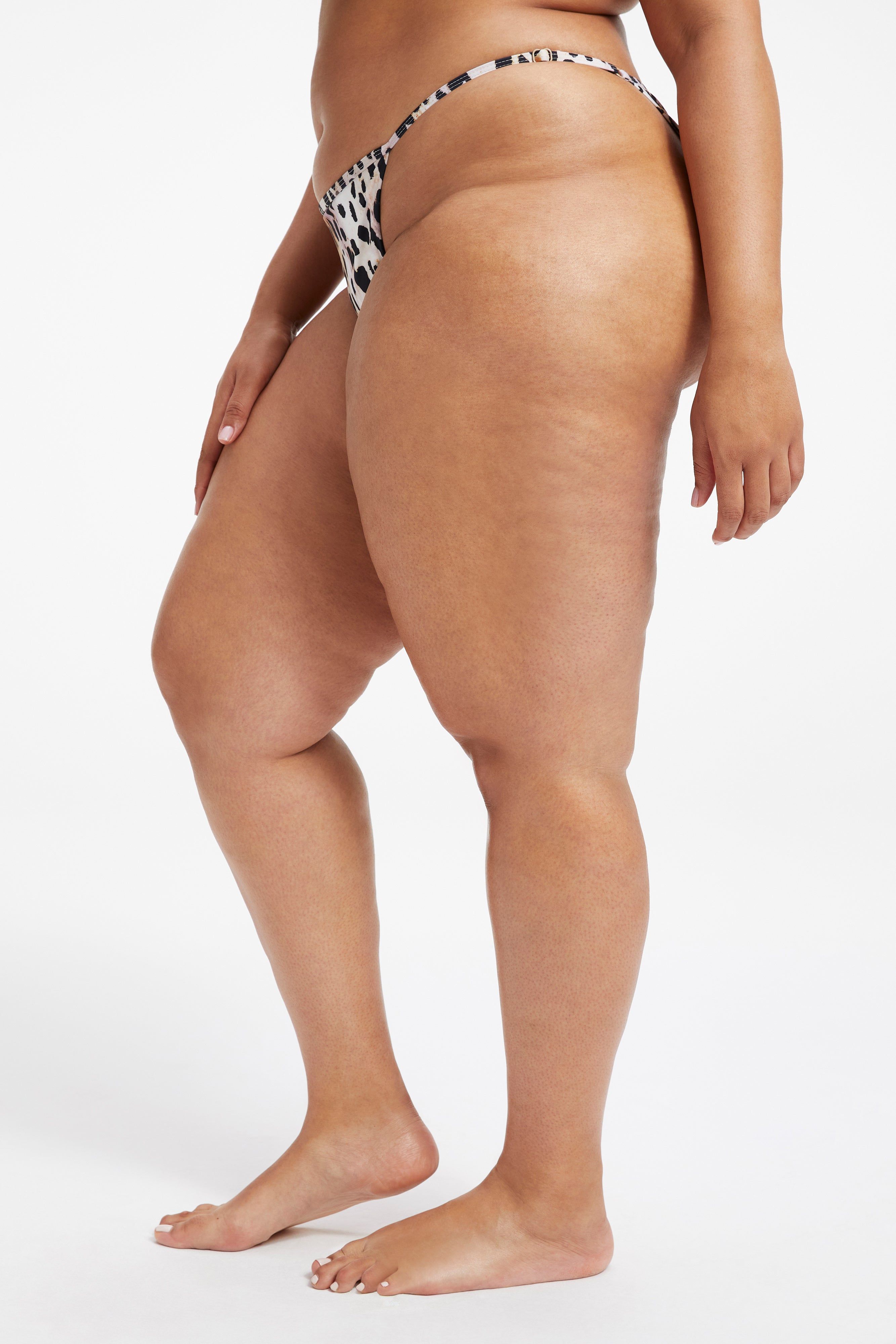 SATIN PERFECT FIT BOTTOM | ROSE CHEETAH001 sold by Good American product image thumbnail 9