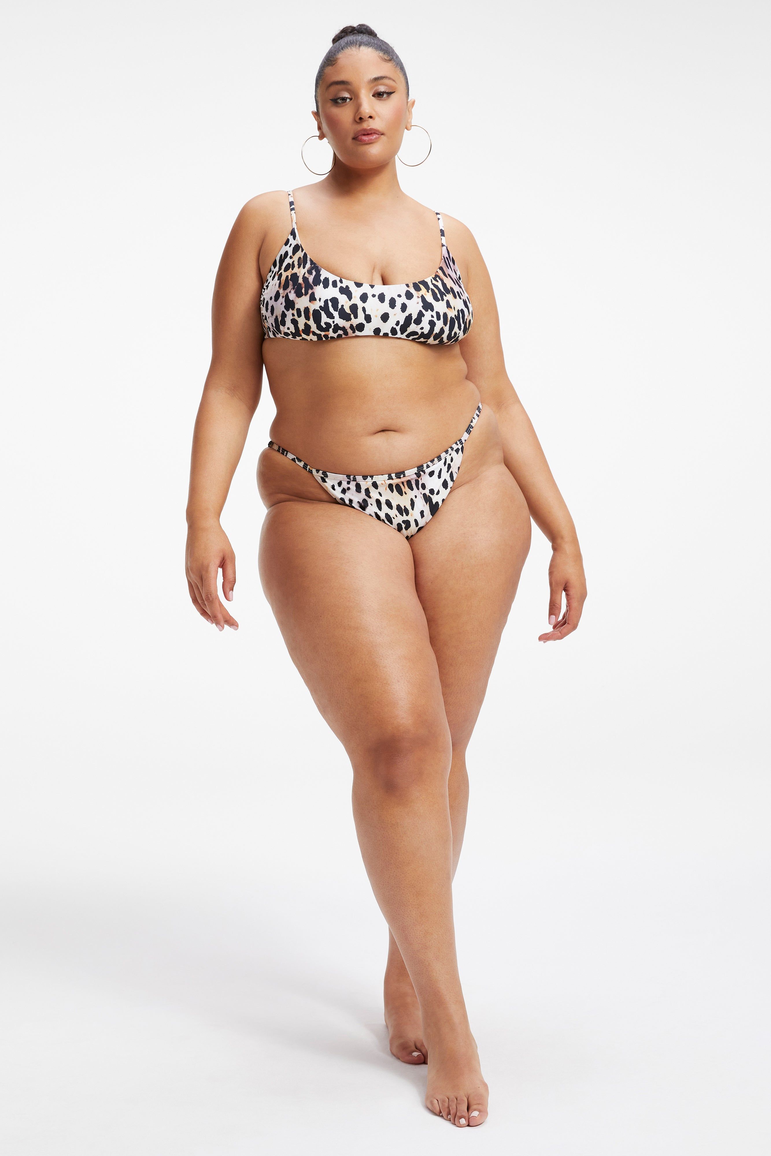 SATIN PERFECT FIT BOTTOM | ROSE CHEETAH001 sold by Good American product image thumbnail 8