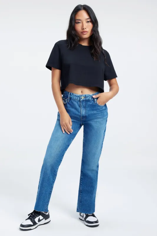 GOOD GIRLFRIEND PETITE JEANS | INDIGO252 sold by Good American