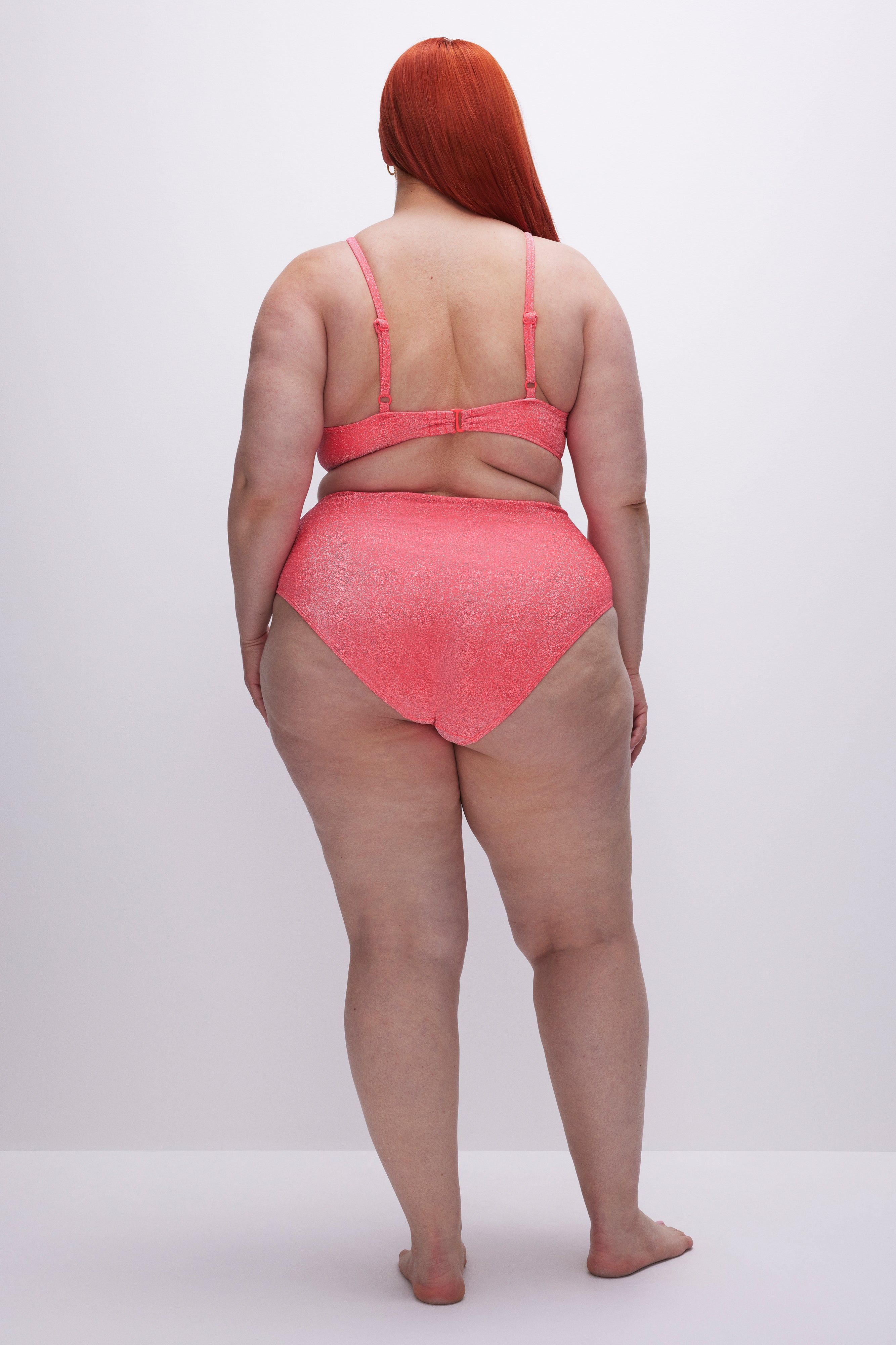 SPARKLE SWIM BRIEF | FIERY CORAL 002 sold by Good American product image thumbnail 10