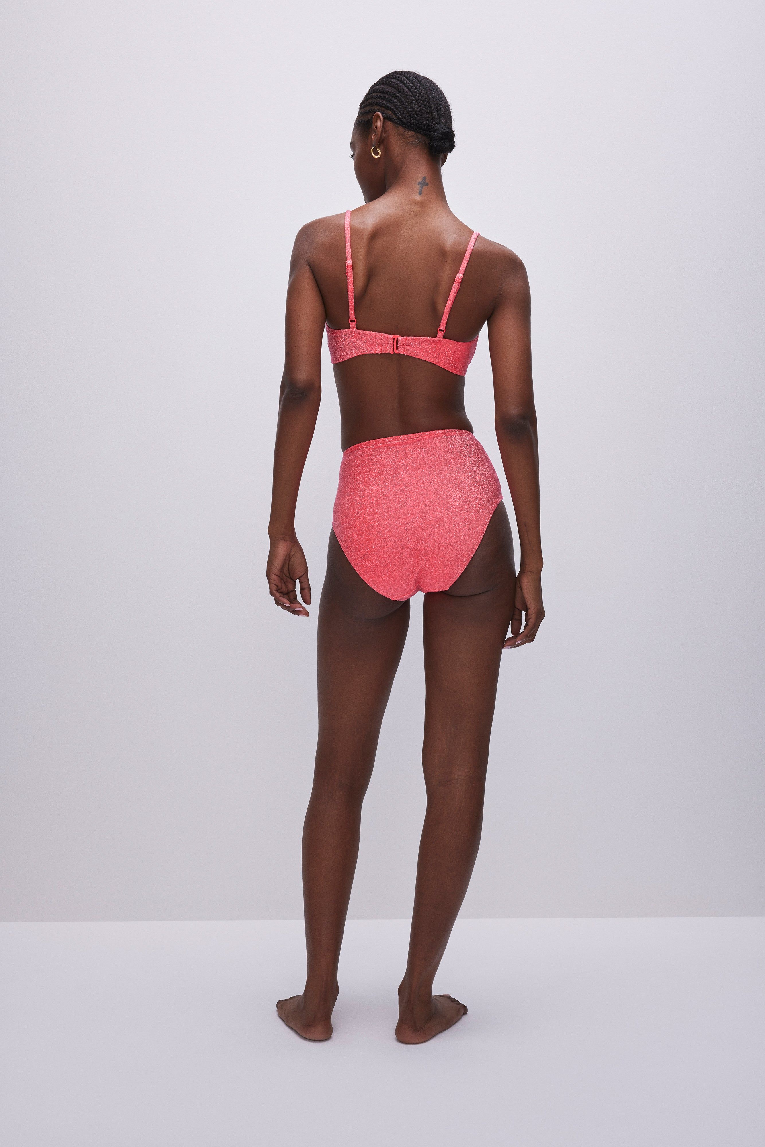 SPARKLE SWIM BRIEF | FIERY CORAL 002 sold by Good American product image thumbnail 5