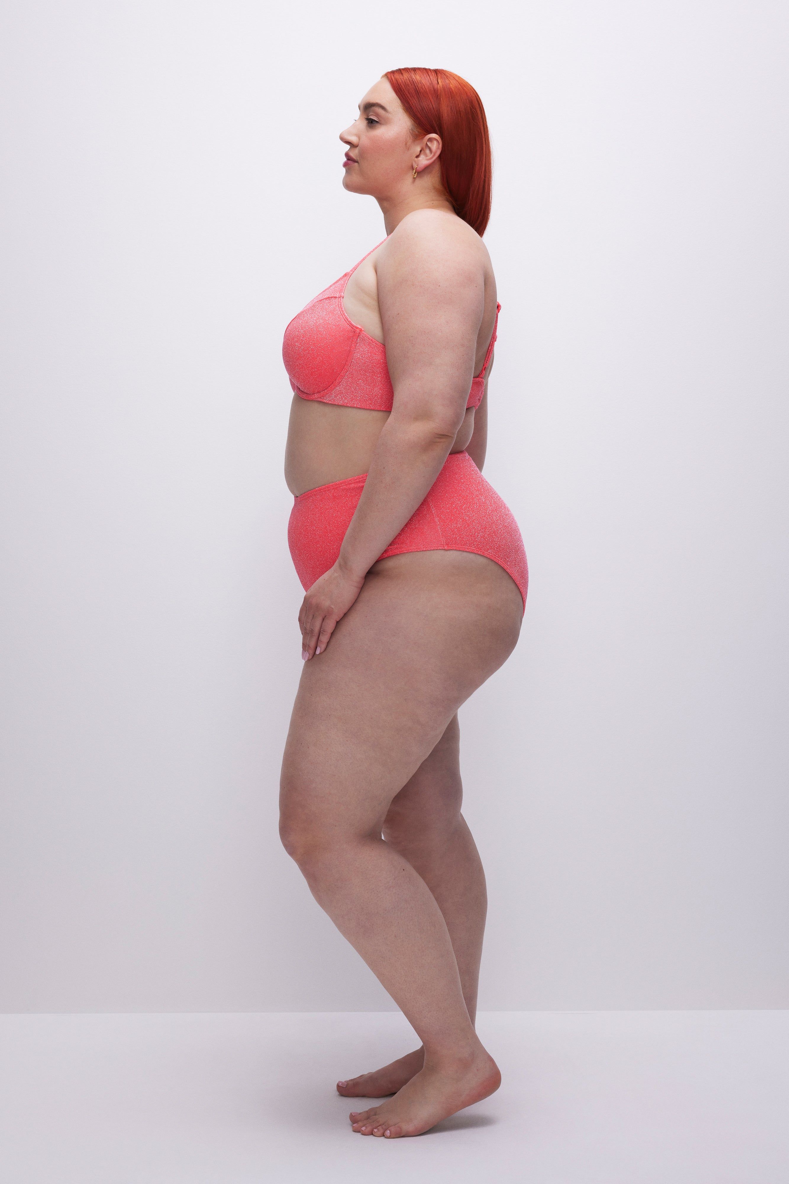 SPARKLE SWIM BRIEF | FIERY CORAL 002 sold by Good American product image thumbnail 9