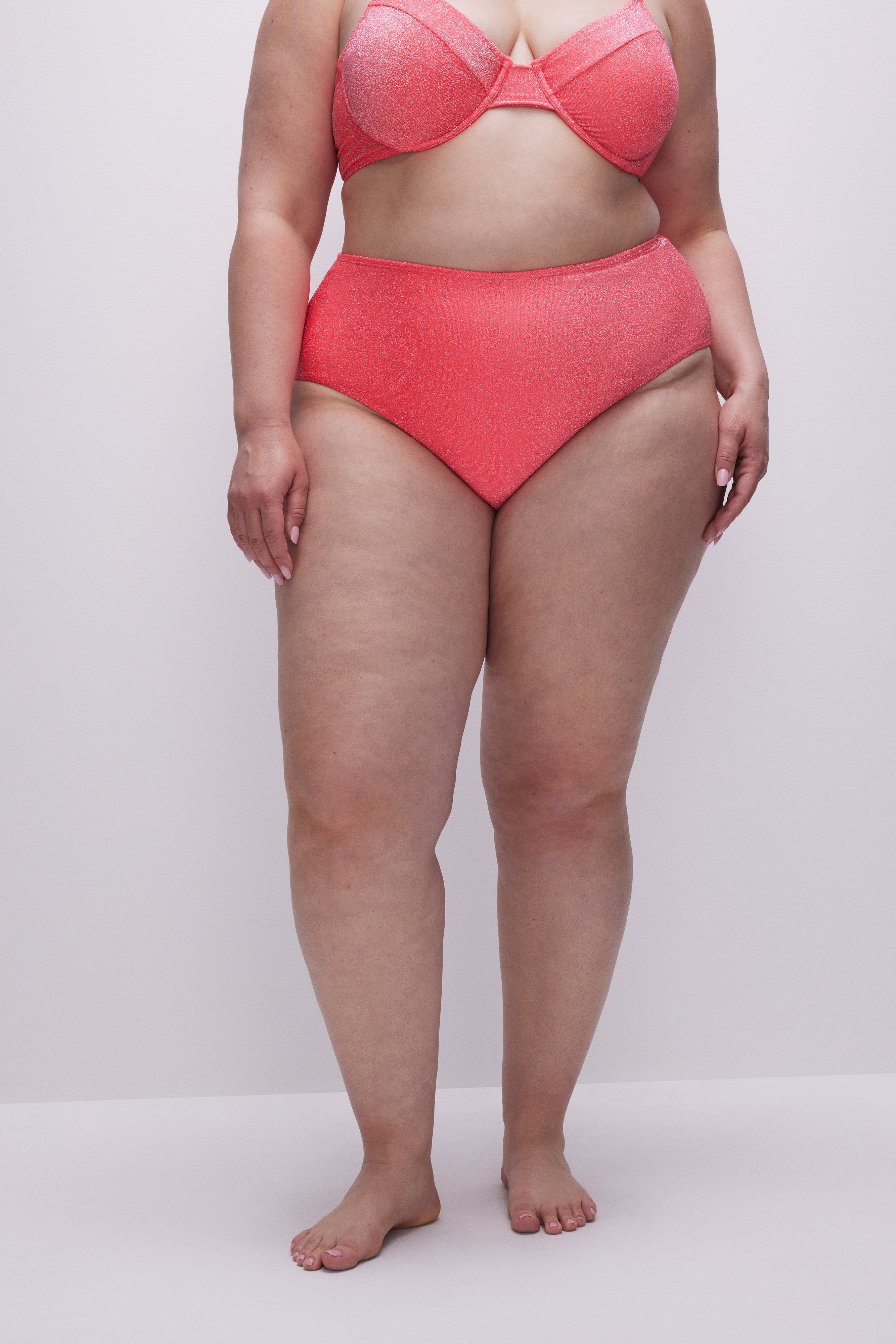 SPARKLE SWIM BRIEF | FIERY CORAL 002 sold by Good American product image thumbnail 8
