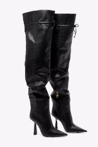 OVER THE KNEE BOOT | BLACK001 sold by Good American