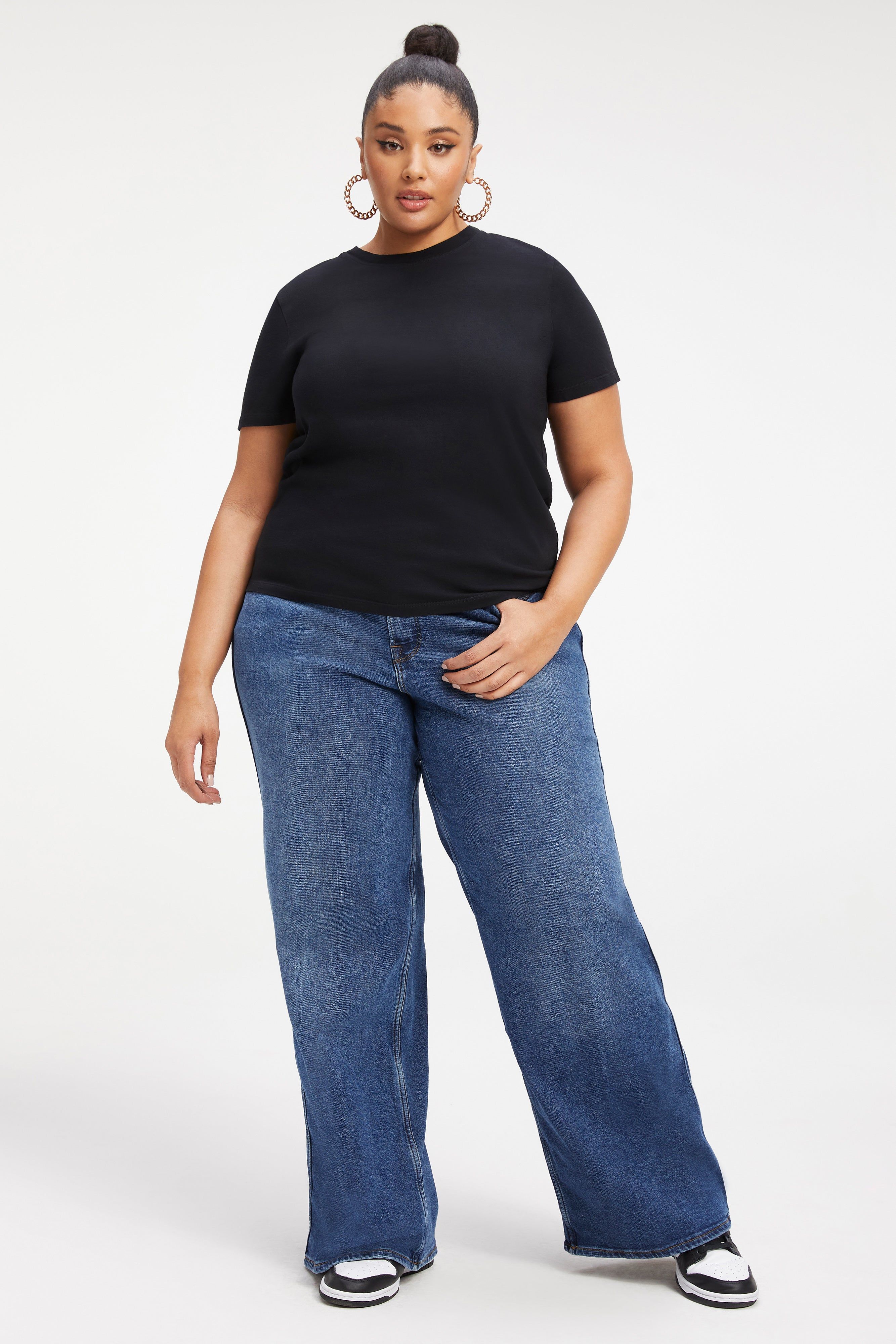 COTTON CLASSIC TEE | BLACK001 sold by Good American product image thumbnail 10