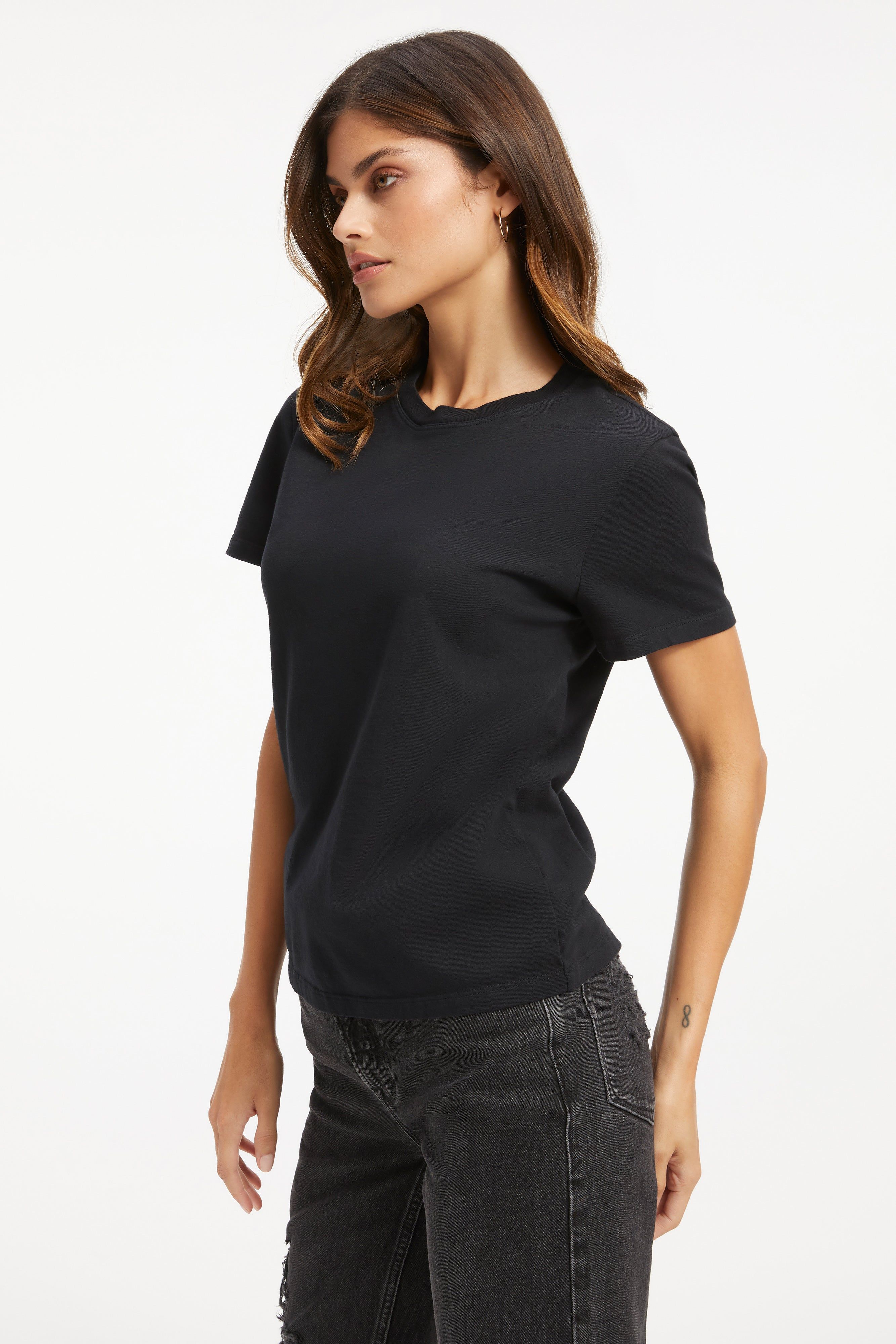 COTTON CLASSIC TEE | BLACK001 sold by Good American product image thumbnail 5