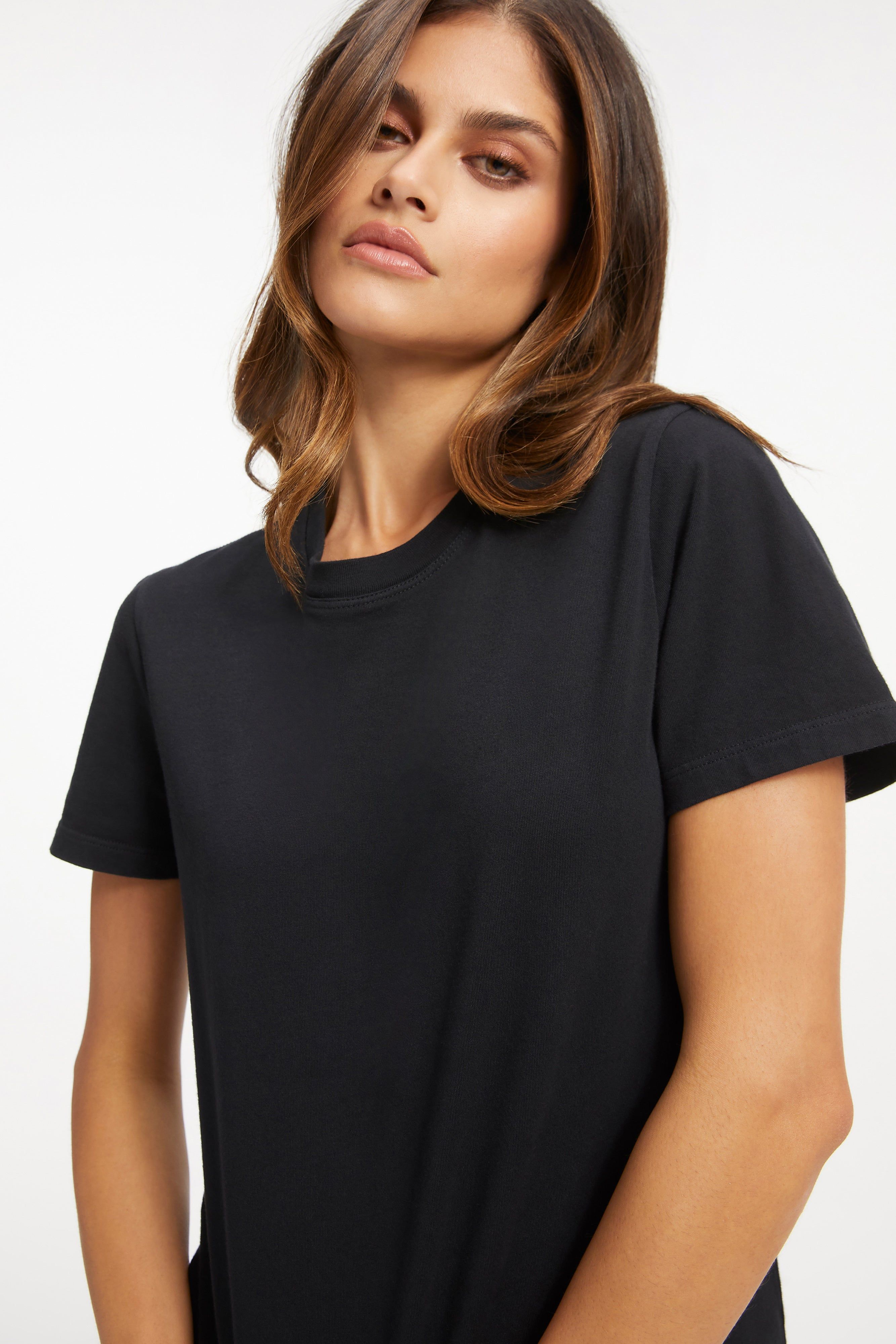 COTTON CLASSIC TEE | BLACK001 sold by Good American product image thumbnail 7