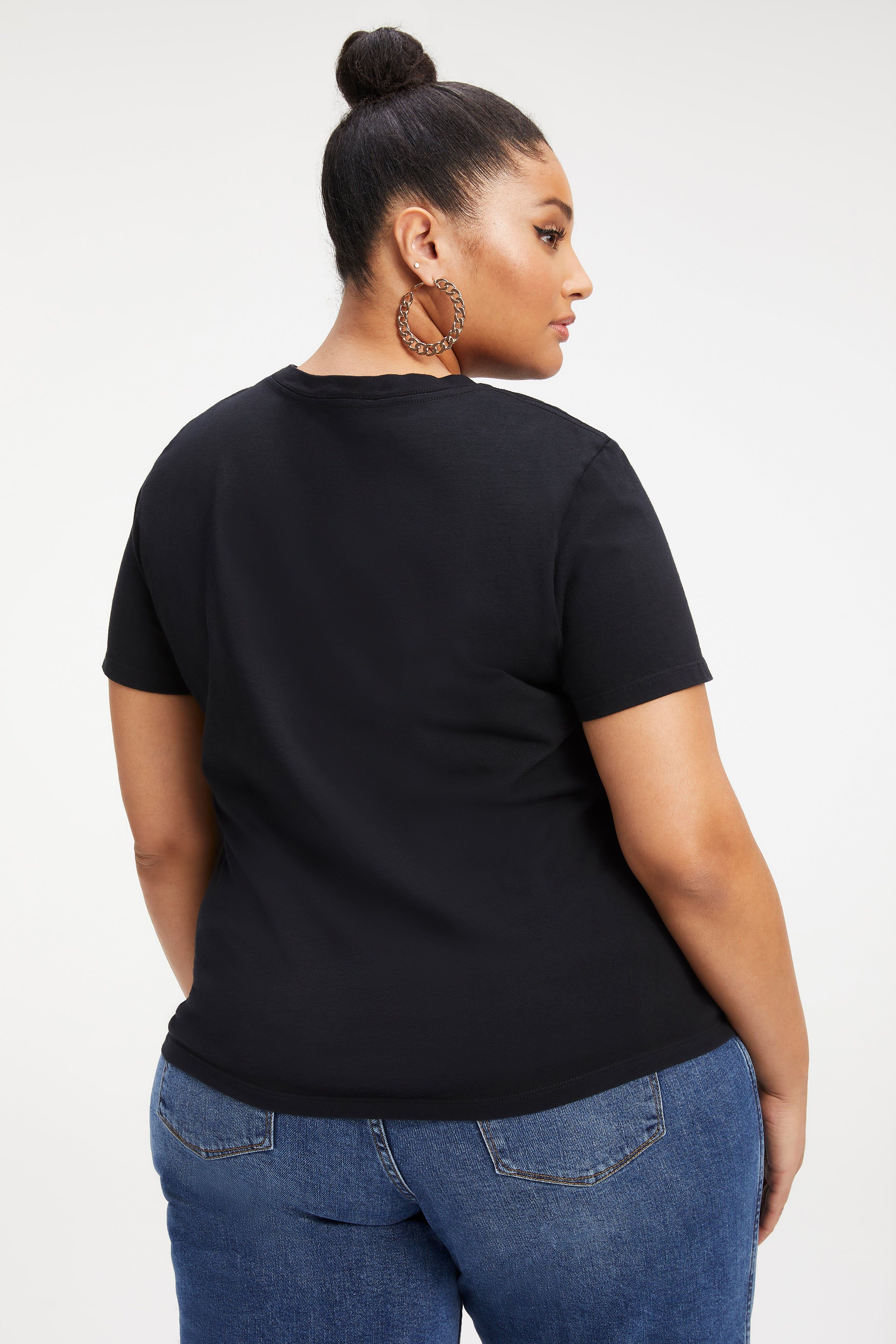 COTTON CLASSIC TEE | BLACK001 sold by Good American product image thumbnail 12