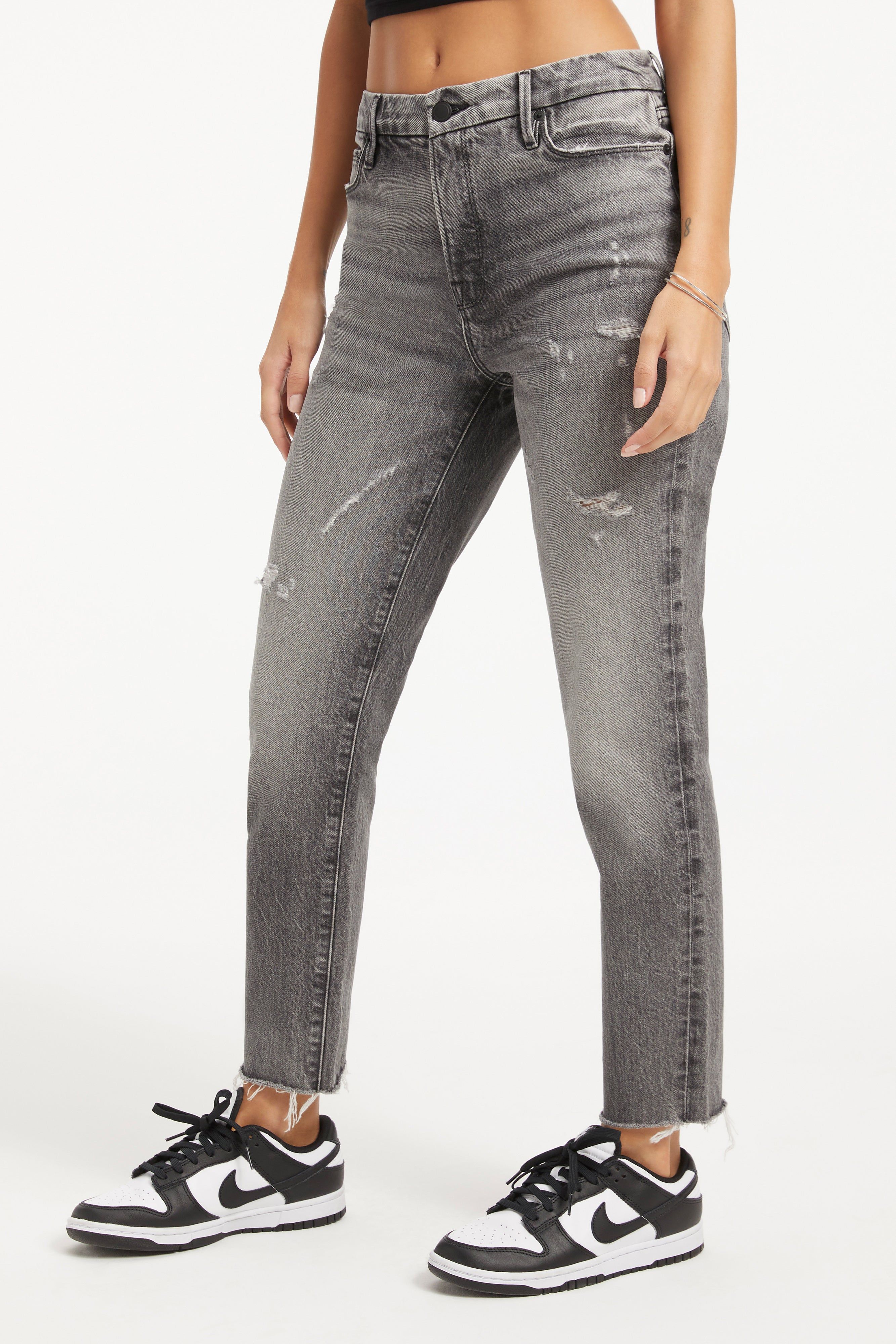 THE WEEKENDER JEANS | BLACK313 sold by Good American product image thumbnail 3