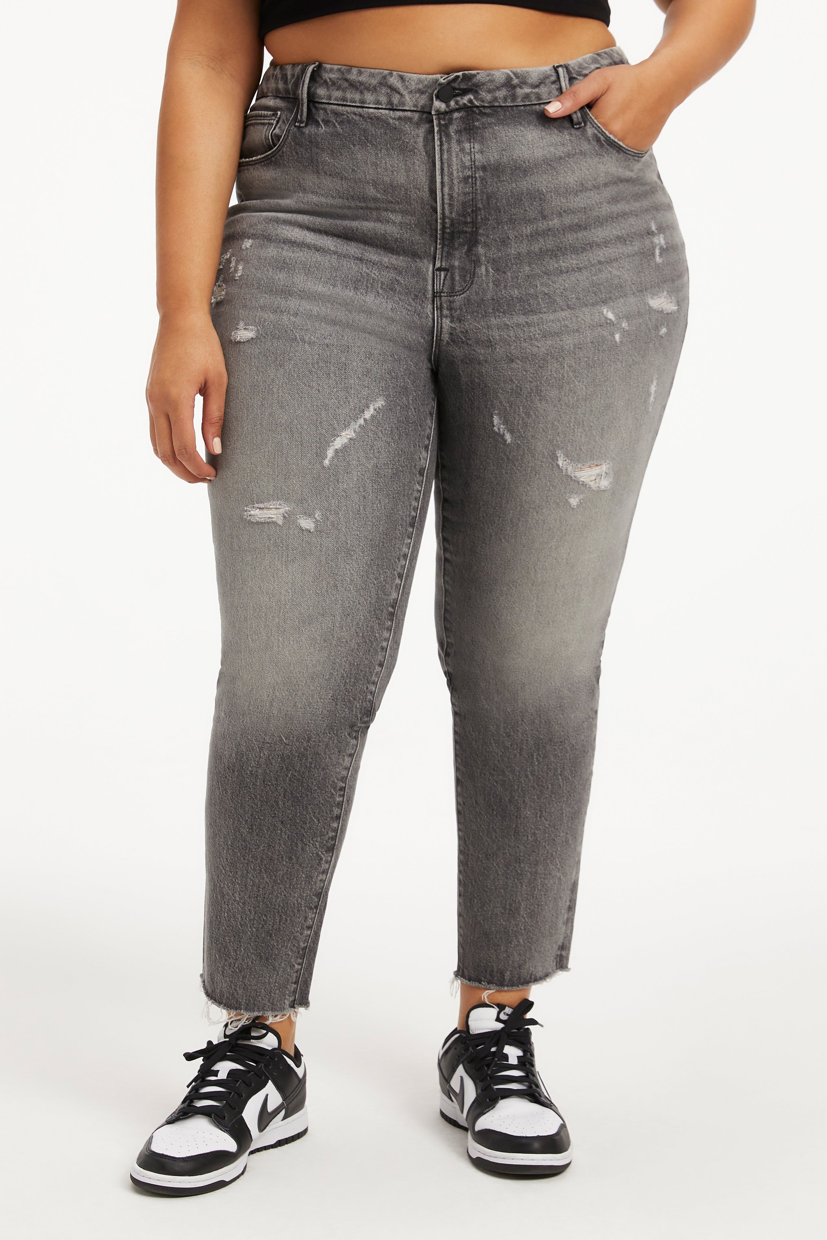 THE WEEKENDER JEANS | BLACK313 sold by Good American product image thumbnail 7