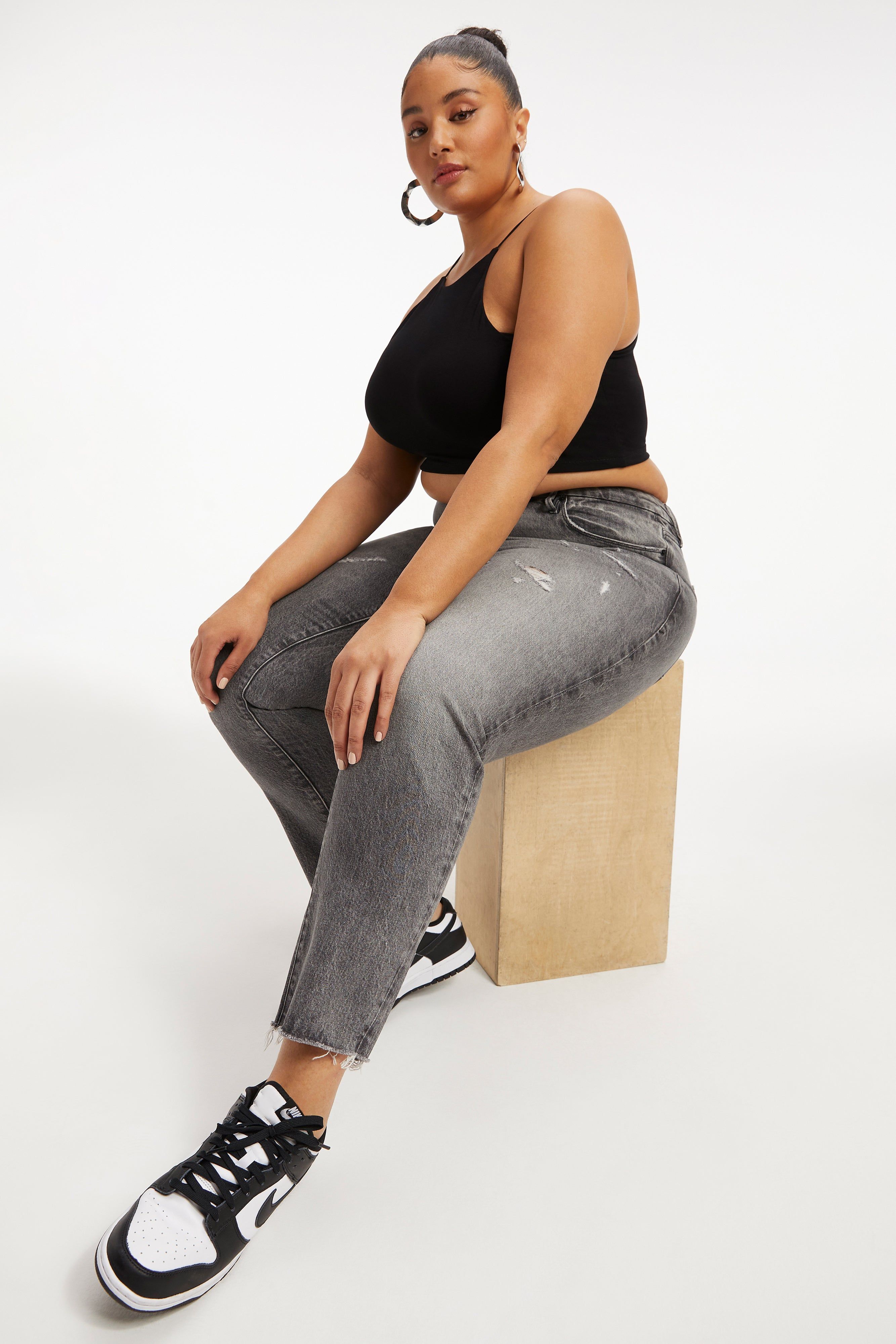 THE WEEKENDER JEANS | BLACK313 sold by Good American product image thumbnail 11