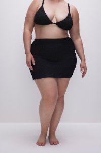 ALWAYS FITS MINI SKIRT | BLACK001 sold by Good American