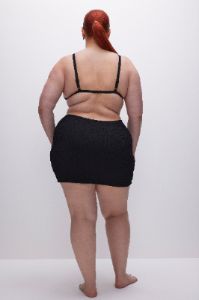 ALWAYS FITS MINI SKIRT | BLACK001 sold by Good American