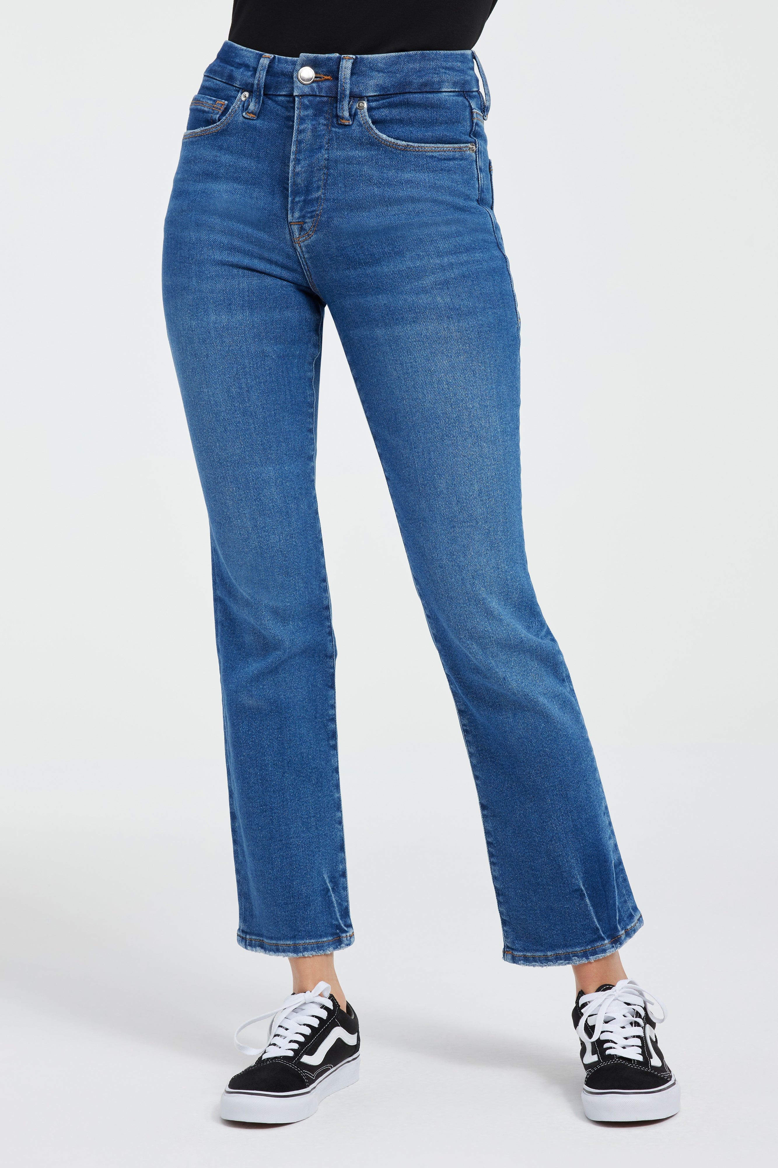 GOOD LEGS STRAIGHT JEANS | INDIGO397 sold by Good American product image thumbnail 6