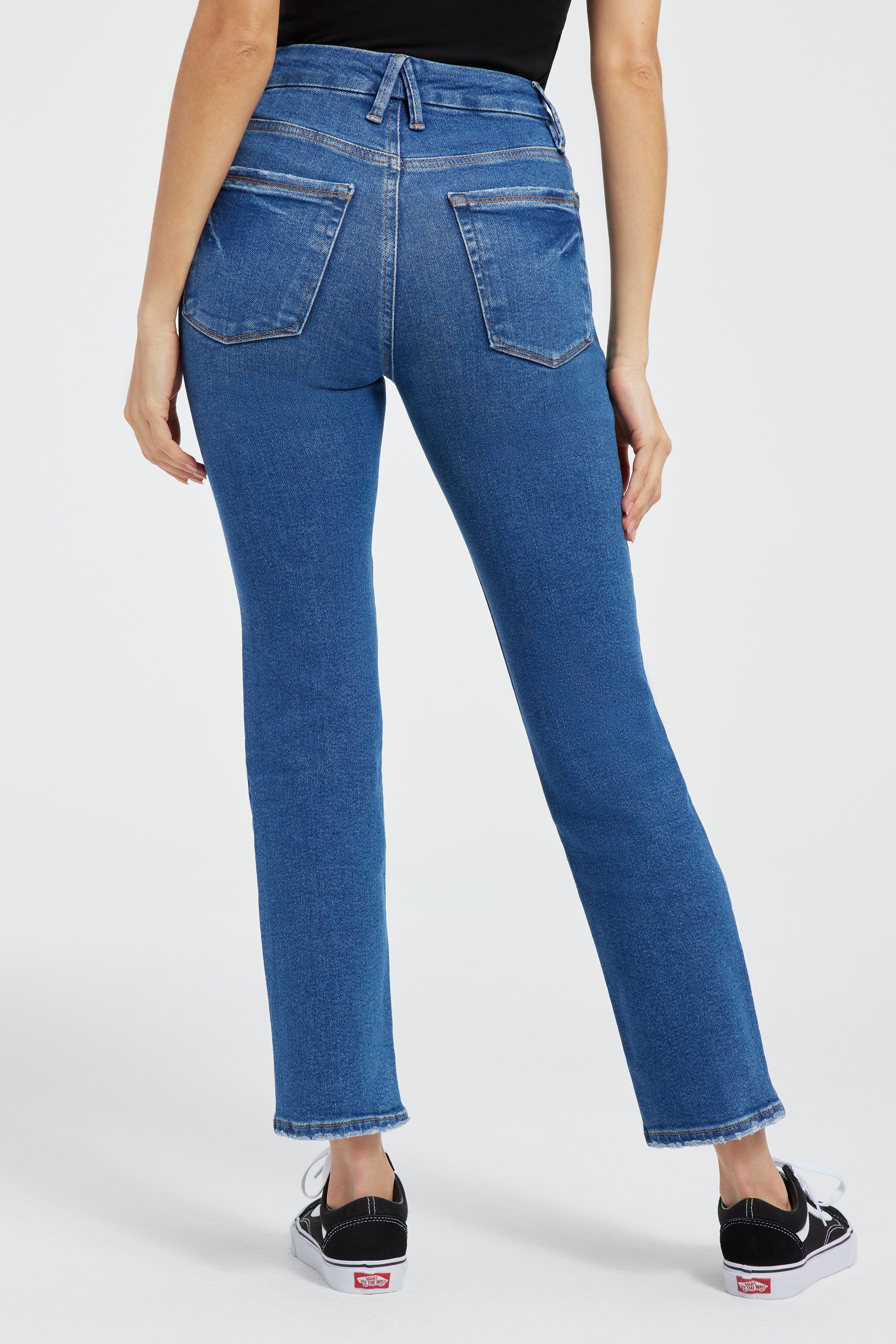 GOOD LEGS STRAIGHT JEANS | INDIGO397 sold by Good American product image thumbnail 9