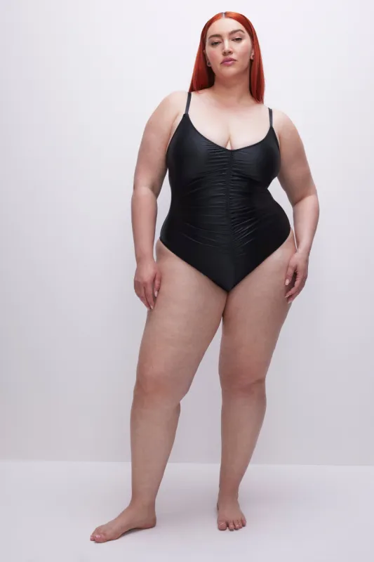 ALWAYS RUCHED ONE-PIECE SWIMSUIT | BLACK001 sold by Good American