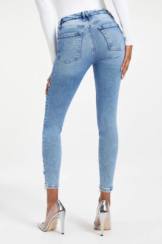 GOOD LEGS CROPPED JEANS | INDIGO010 sold by Good American