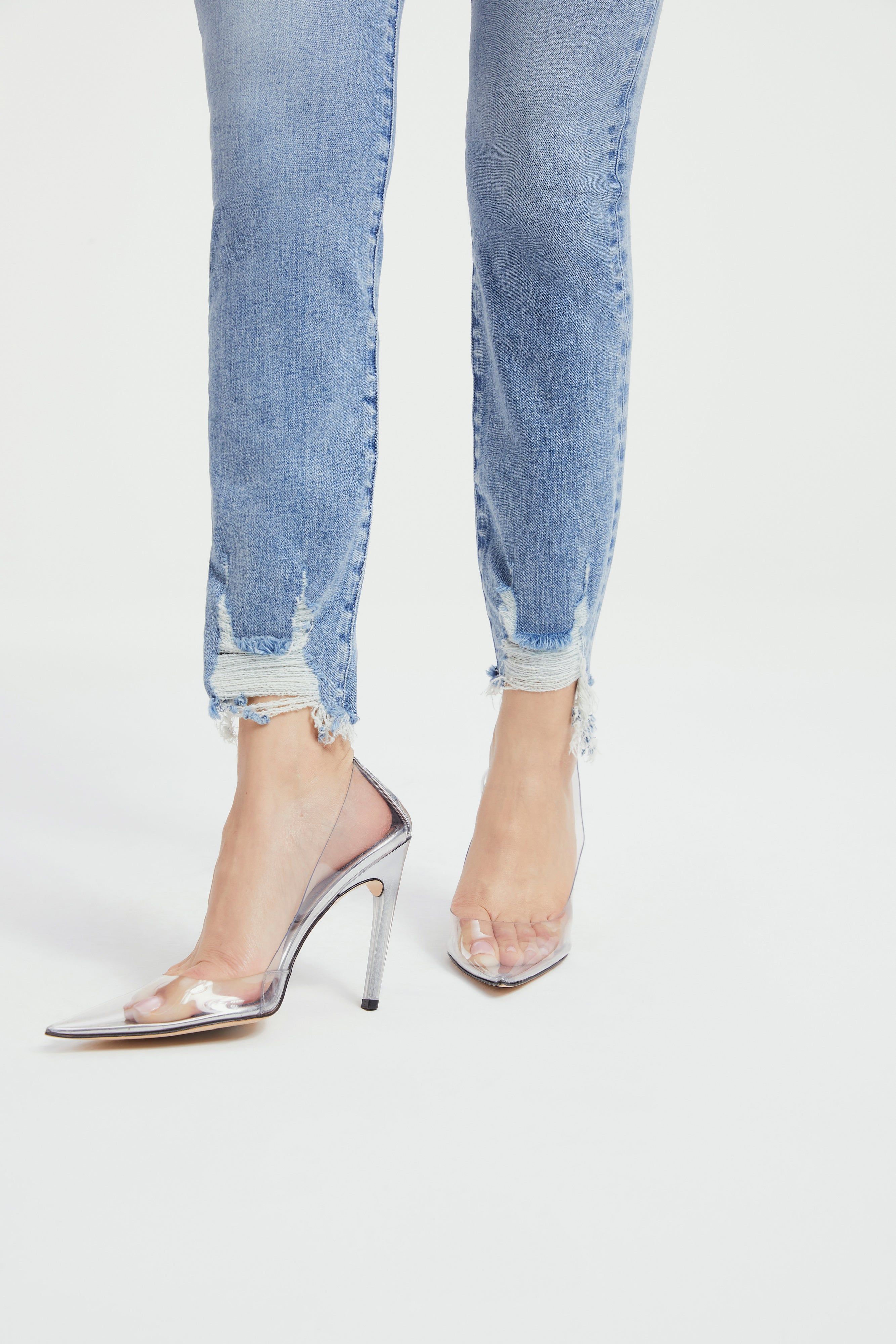 GOOD STRAIGHT LIGHT COMPRESSION JEANS | INDIGO270 sold by Good American product image thumbnail 12