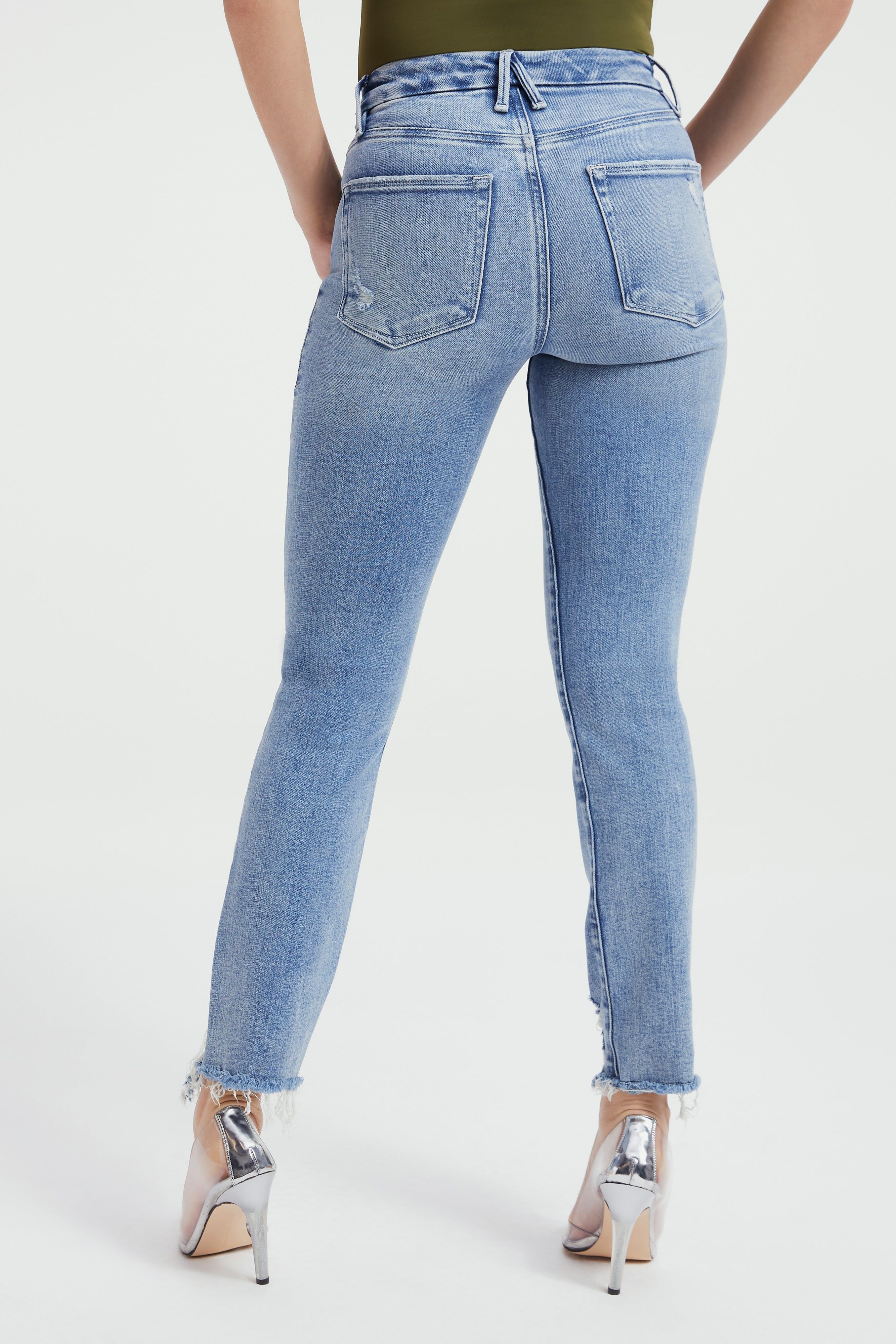 GOOD STRAIGHT LIGHT COMPRESSION JEANS | INDIGO270 sold by Good American product image thumbnail 11