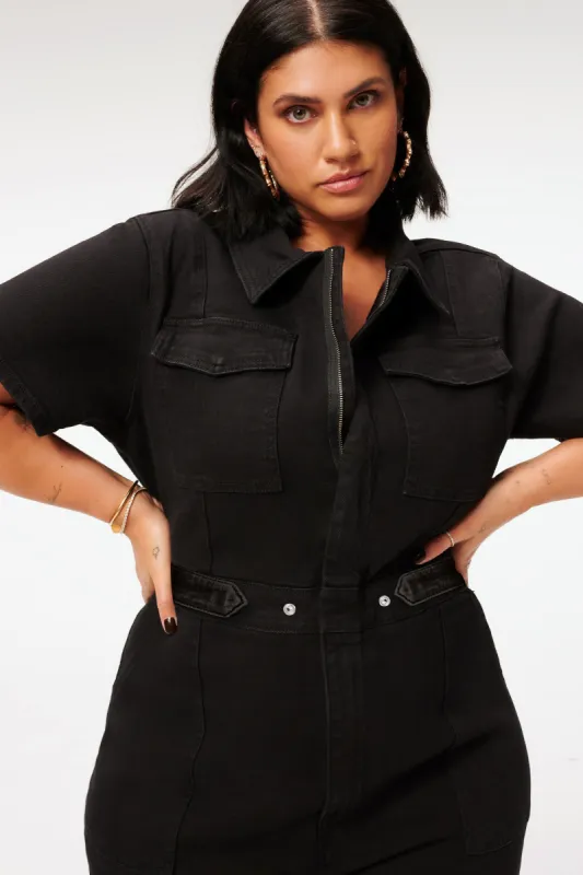FIT FOR SUCCESS JUMPSUIT | BLACK099 sold by Good American