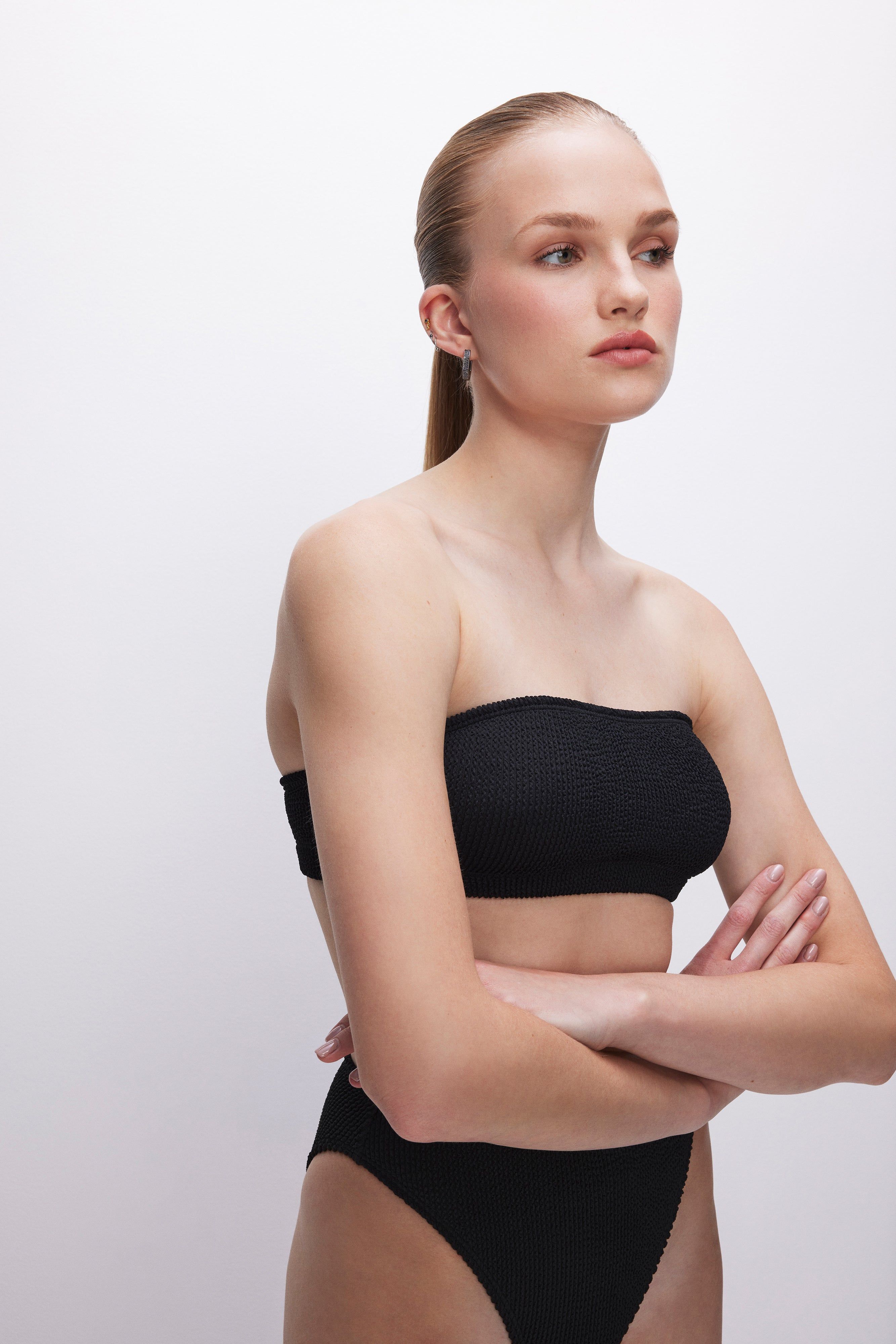 ALWAYS FITS SWIM BANDEAU | BLACK001 sold by Good American product image thumbnail 3