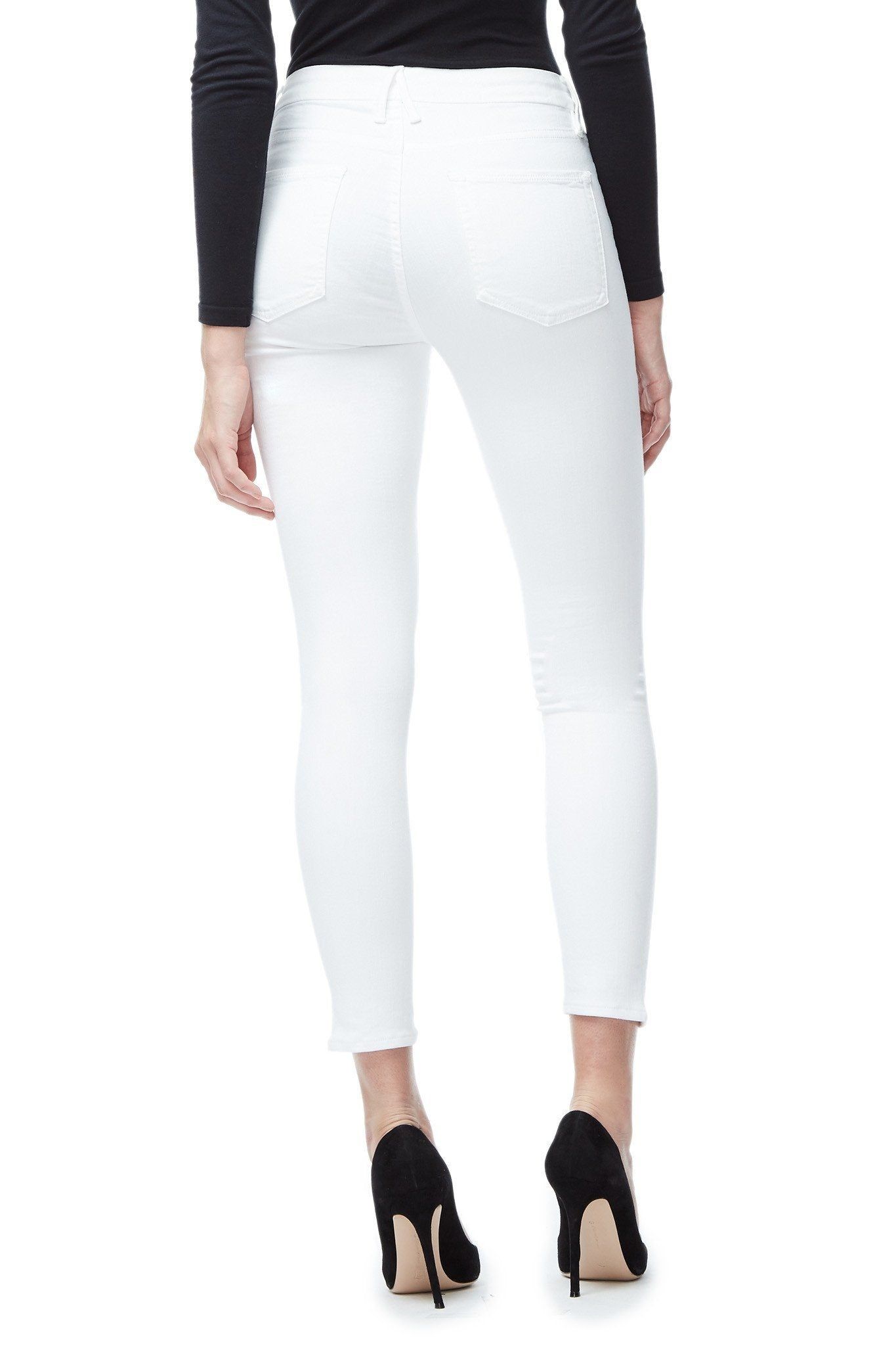 GOOD LEGS CROPPED JEANS | WHITE001 sold by Good American product image thumbnail 3