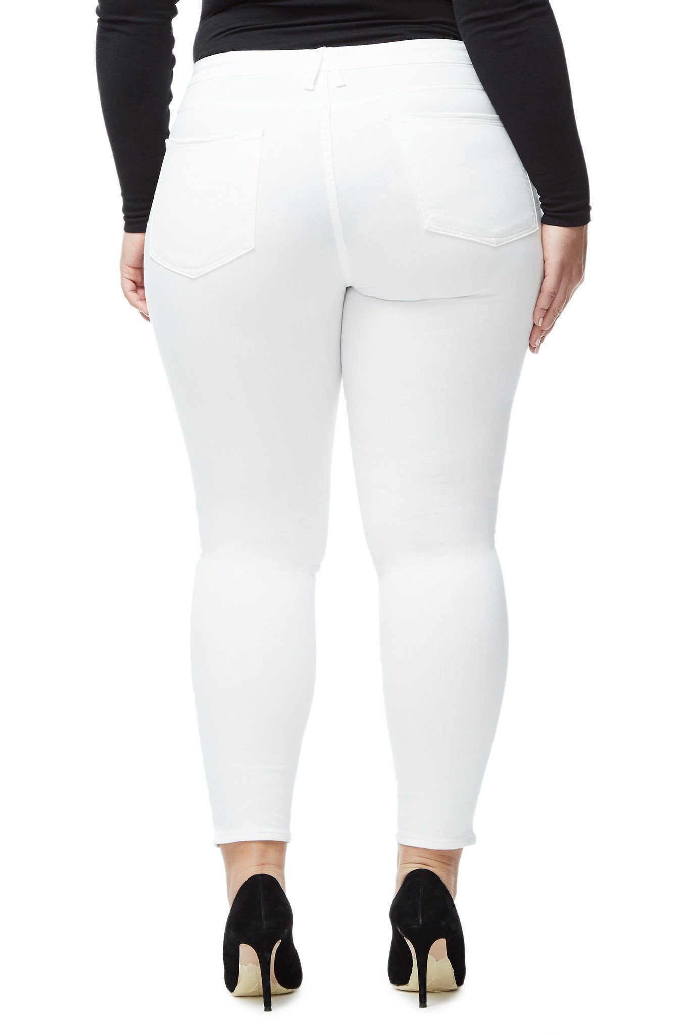 GOOD LEGS CROPPED JEANS | WHITE001 sold by Good American product image thumbnail 9