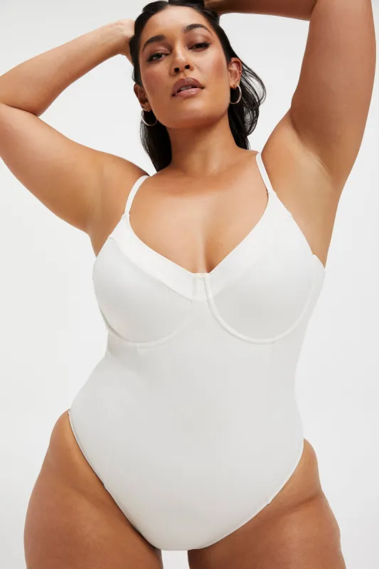 COMPRESSION SHOWOFF SWIMSUIT | IVORY001 sold by Good American
