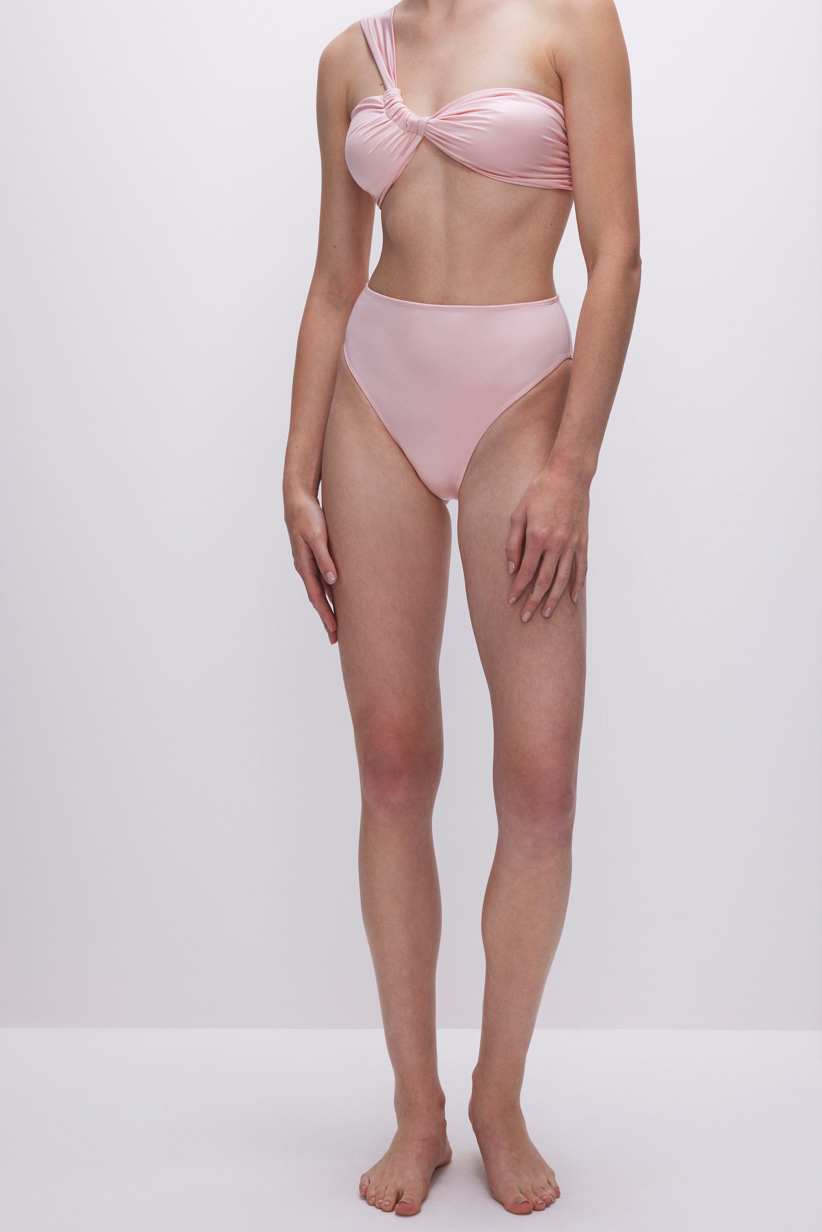 SATIN CHEEKY BIKINI BOTTOM | BUBBLE PINK003 sold by Good American