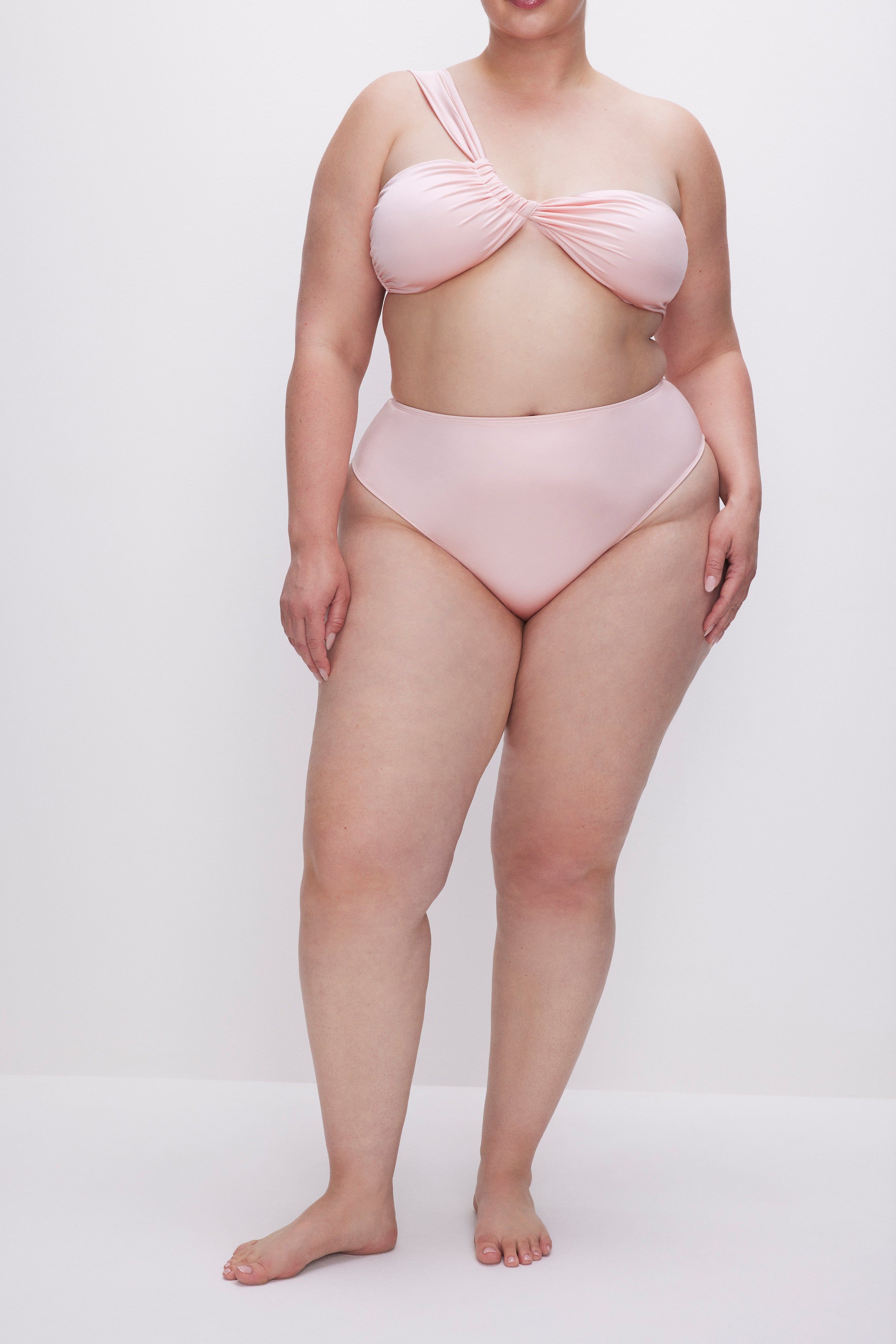SATIN CHEEKY BIKINI BOTTOM | BUBBLE PINK003 sold by Good American product image thumbnail 6
