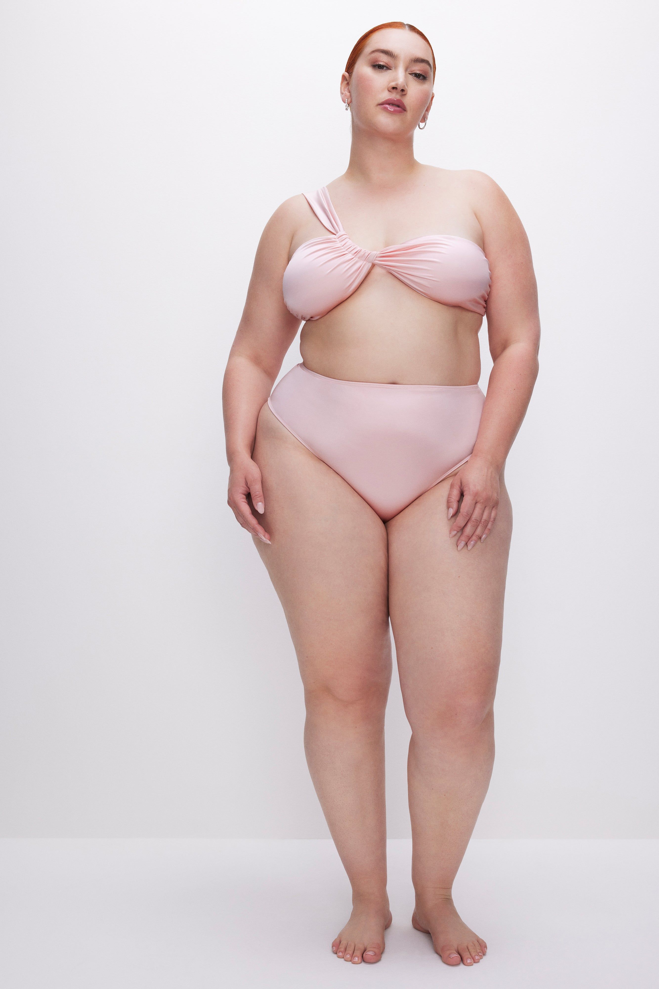 SATIN CHEEKY BIKINI BOTTOM | BUBBLE PINK003 sold by Good American product image thumbnail 9