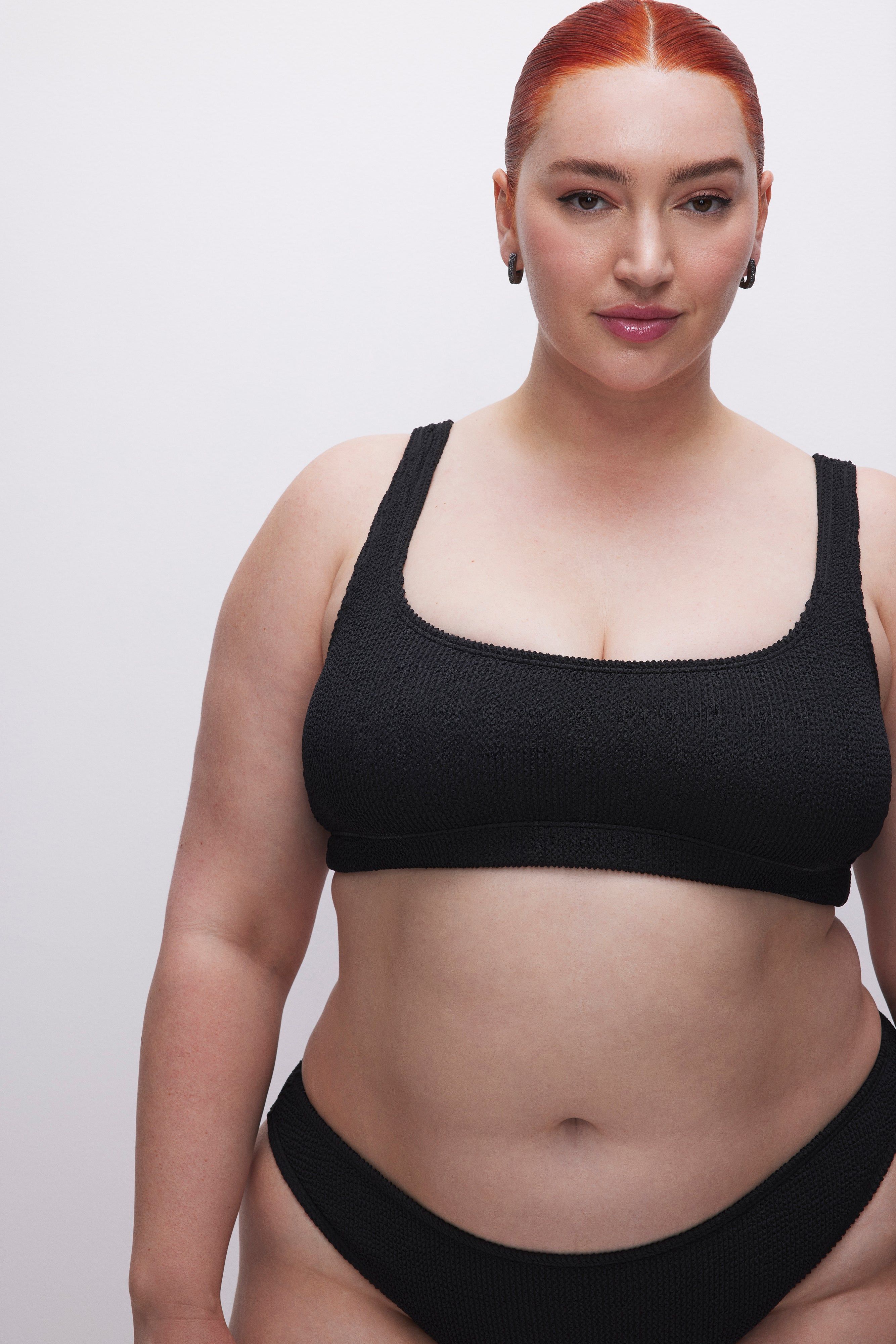 ALWAYS FITS SCOOP BIKINI TOP | BLACK001 sold by Good American product image thumbnail 6