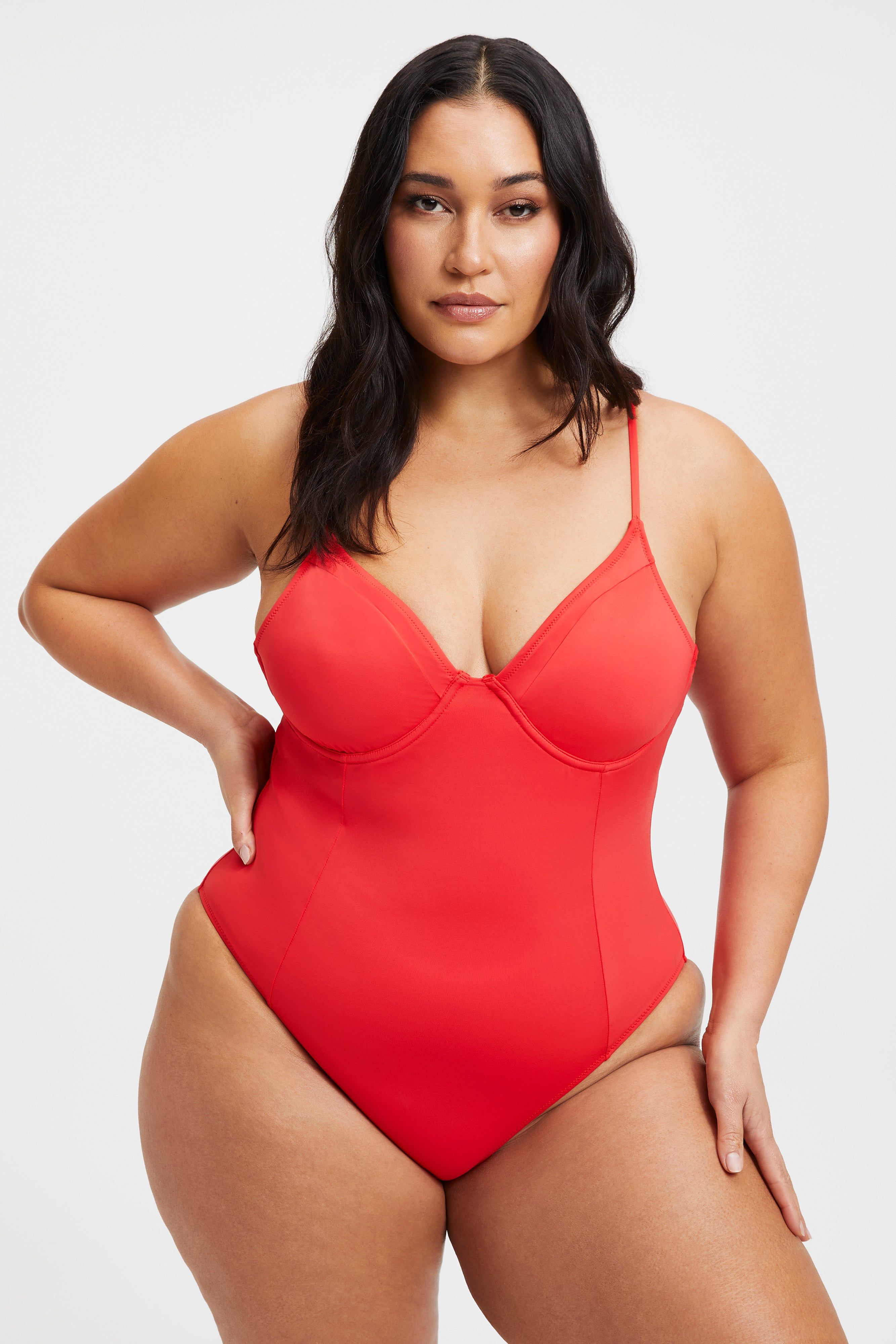 SHOWOFF ONE-PIECE | BRIGHT POPPY 002 sold by Good American product image thumbnail 8