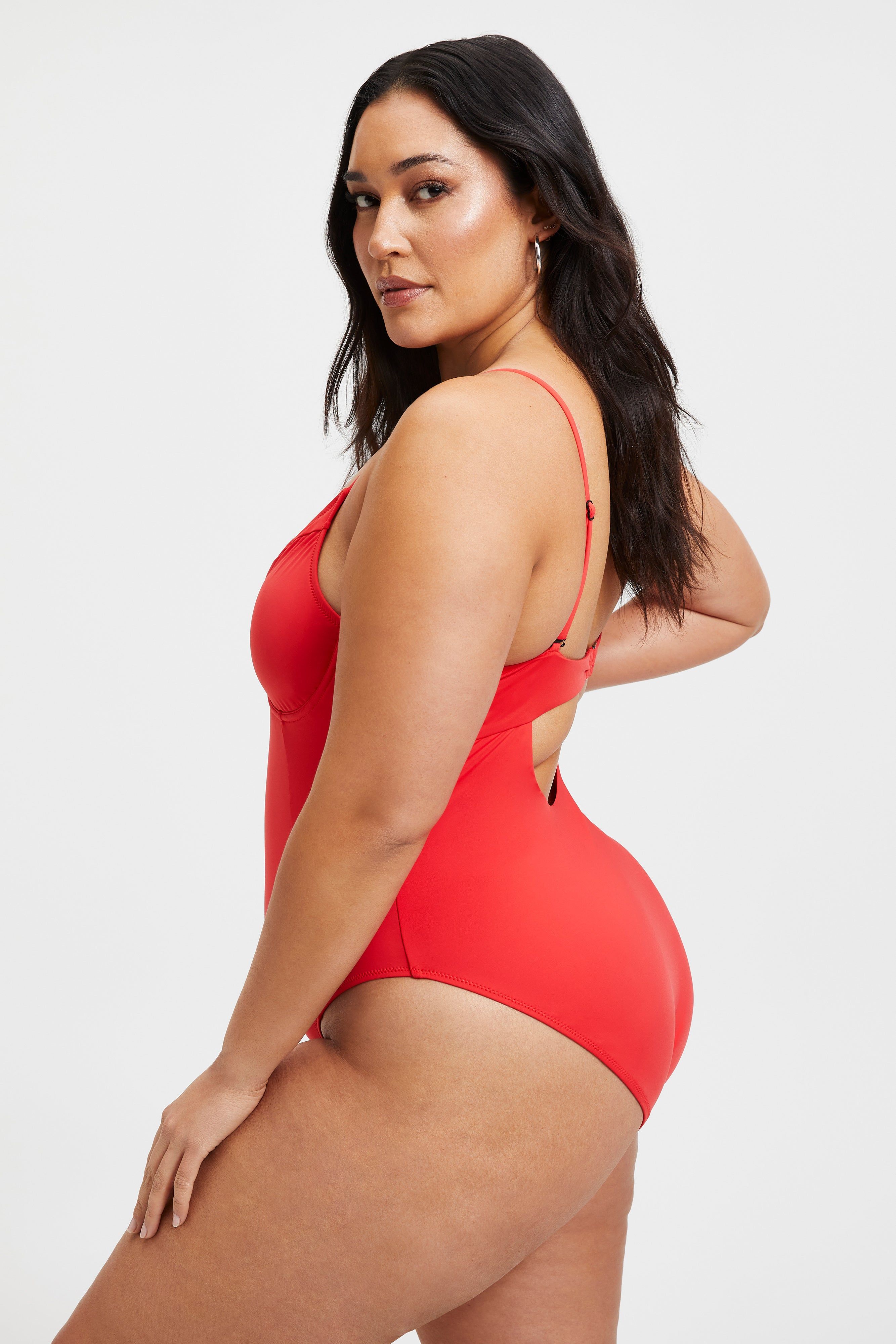 SHOWOFF ONE-PIECE | BRIGHT POPPY 002 sold by Good American product image thumbnail 9