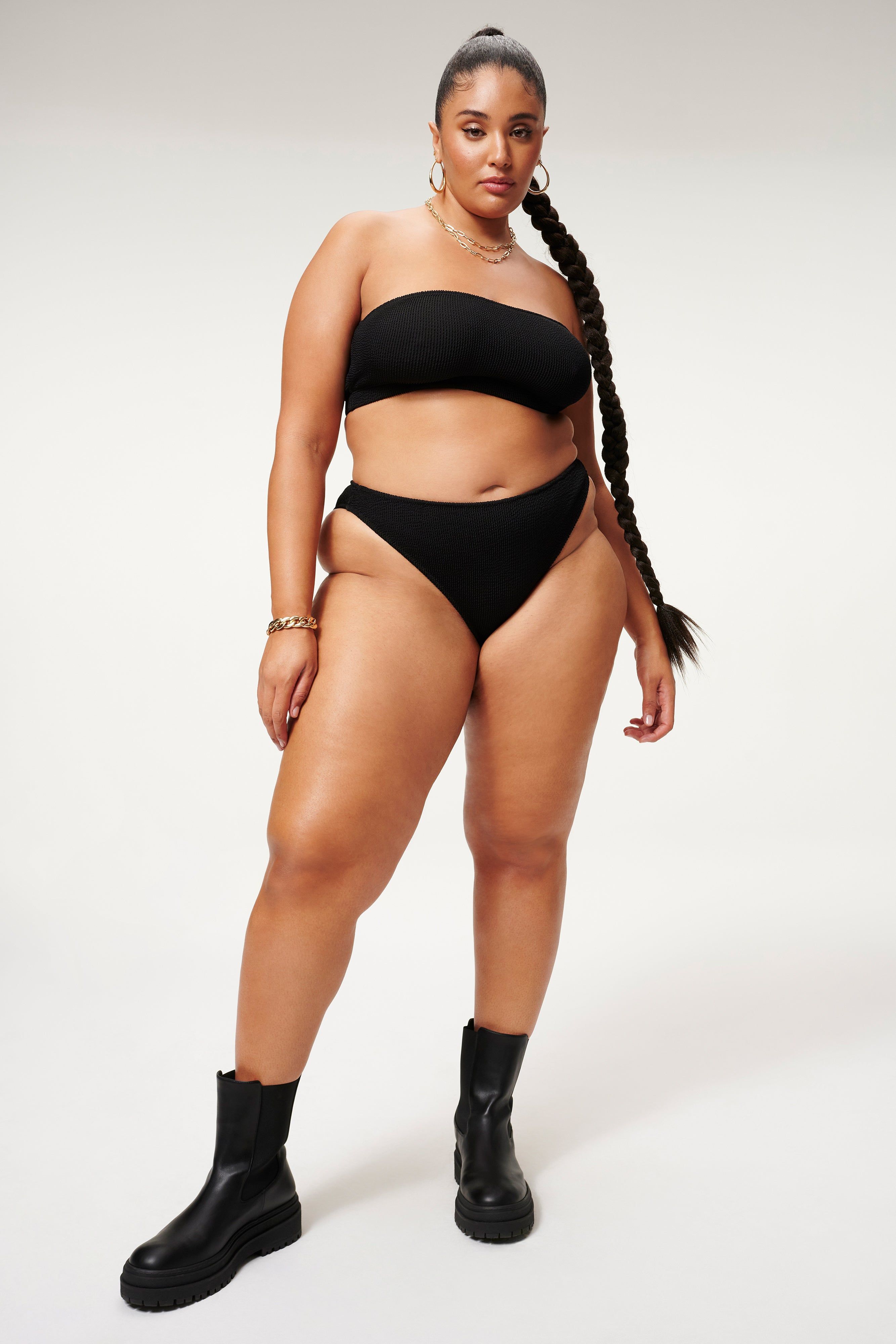 ALWAYS FITS BETTER BAND BIKINI TOP| BLACK001 sold by Good American product image thumbnail 7