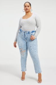 GOOD LEGS STRAIGHT JEANS | INDIGO401 sold by Good American