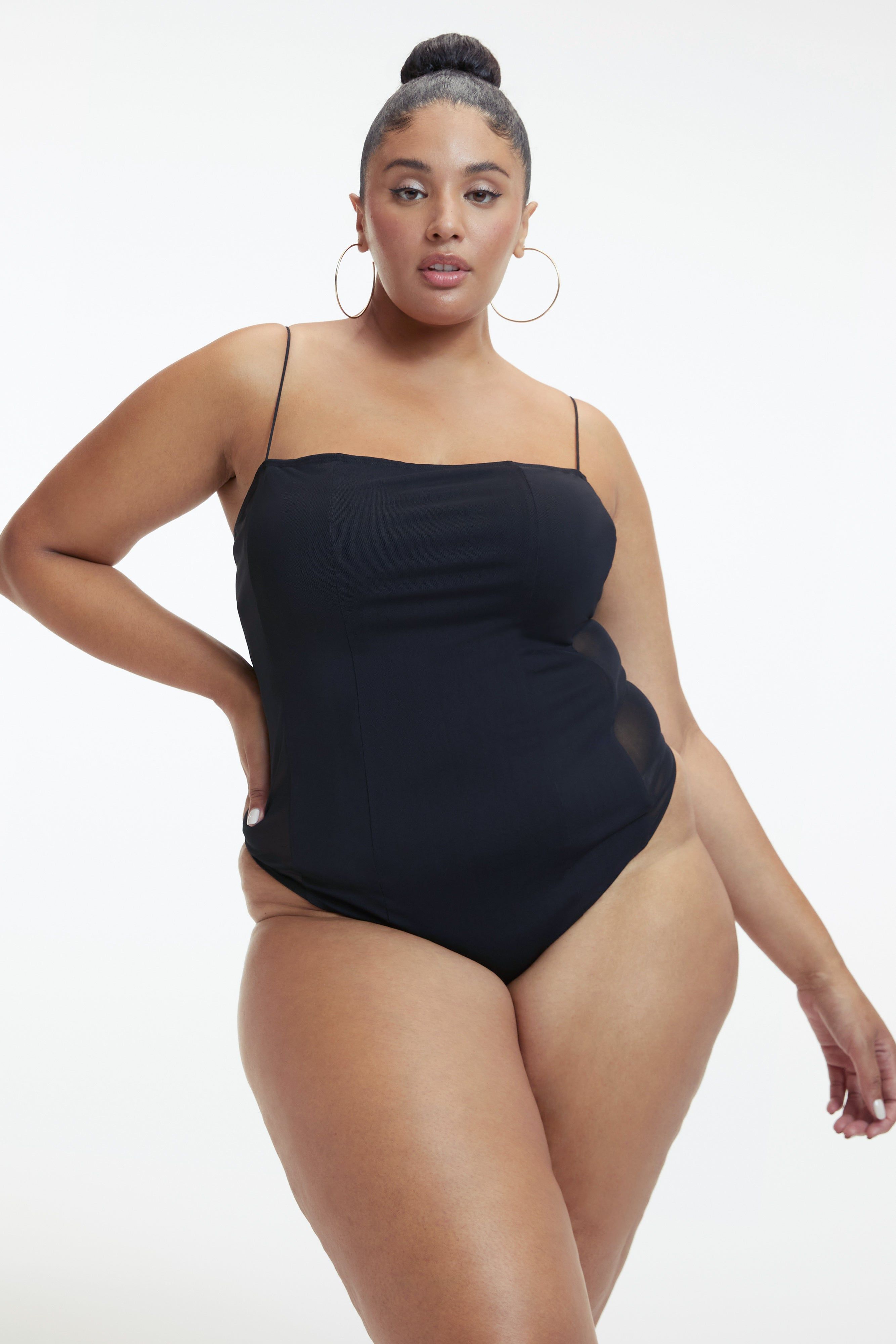 MESH CORSET BODYSUIT | BLACK001 sold by Good American product image thumbnail 6
