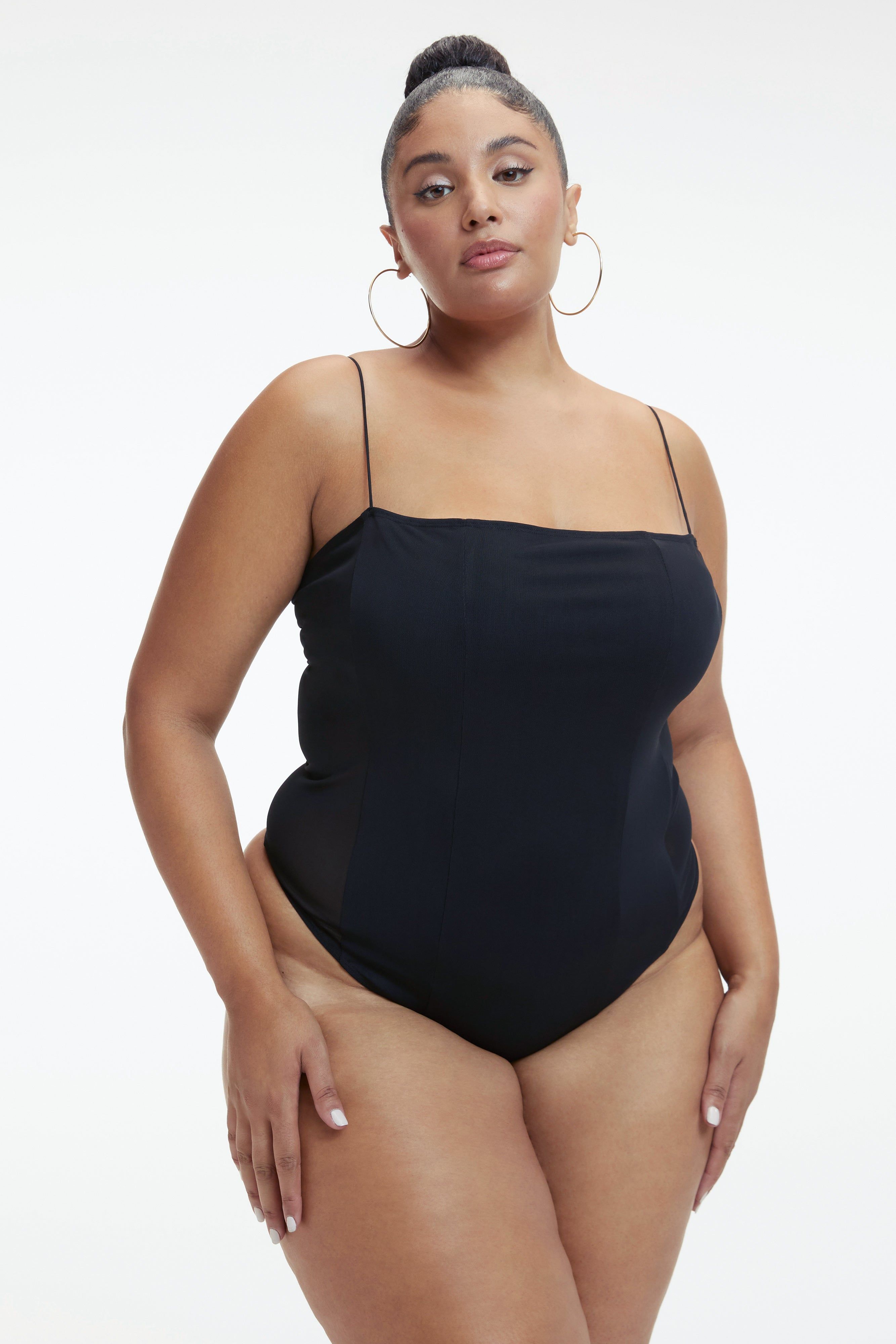 MESH CORSET BODYSUIT | BLACK001 sold by Good American