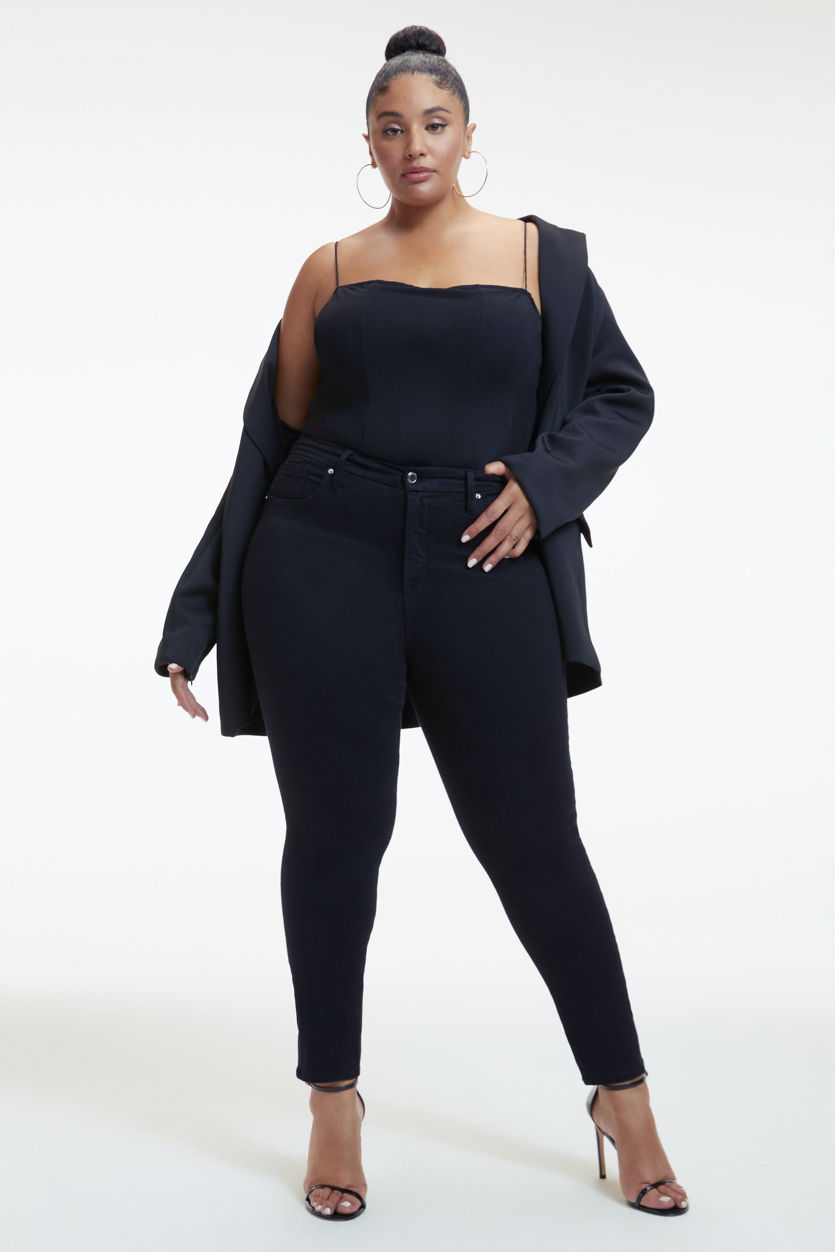 MESH CORSET BODYSUIT | BLACK001 sold by Good American product image thumbnail 2