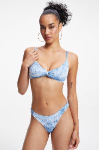 ALWAYS FITS TWIST BIKINI TOP | INDIGO TIE DYE002 sold by Good American