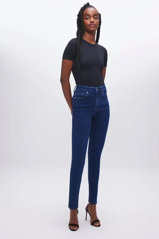 ALWAYS FITS GOOD WAIST SKINNY JEANS | BLUE821 sold by Good American