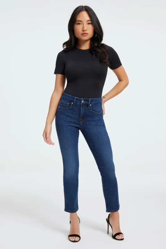 GOOD PETITE STRAIGHT JEANS | BLUE004 sold by Good American