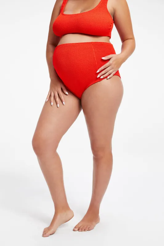MATERNITY ALWAYS FITS BRIEF | BRIGHT POPPY 002 made by Good American