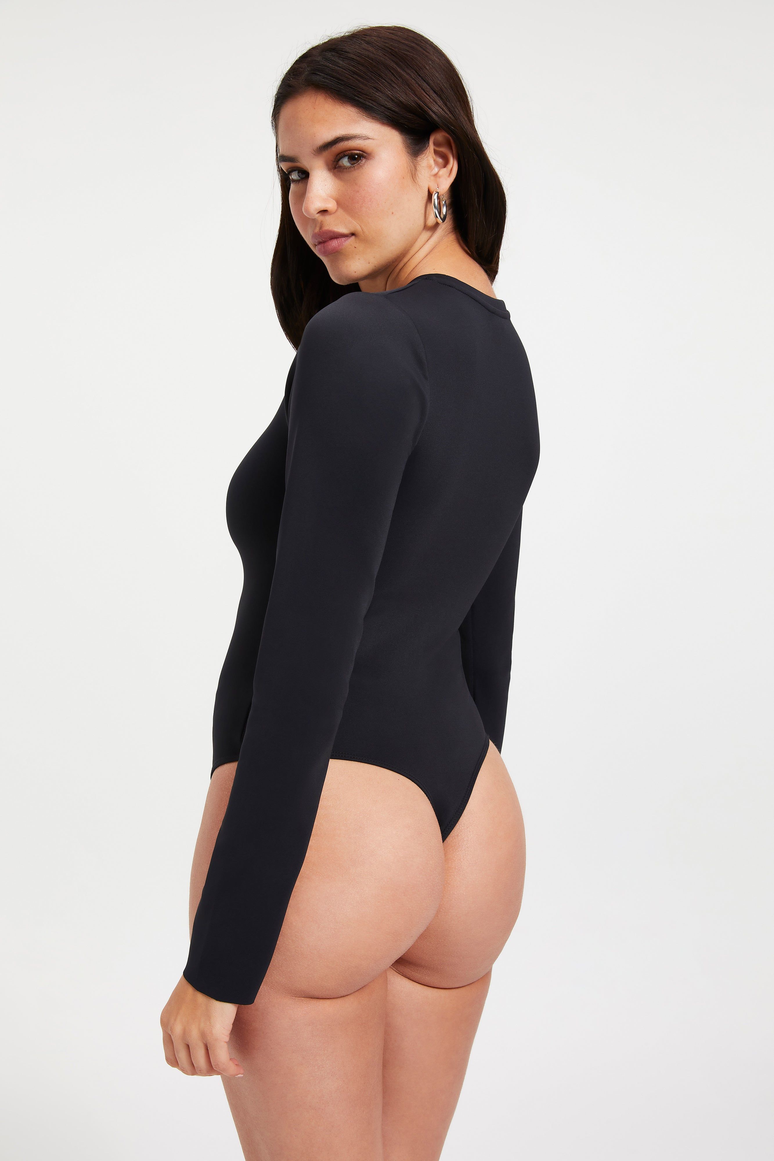 SCUBA CREWNECK BODYSUIT | BLACK001 sold by Good American product image thumbnail 7