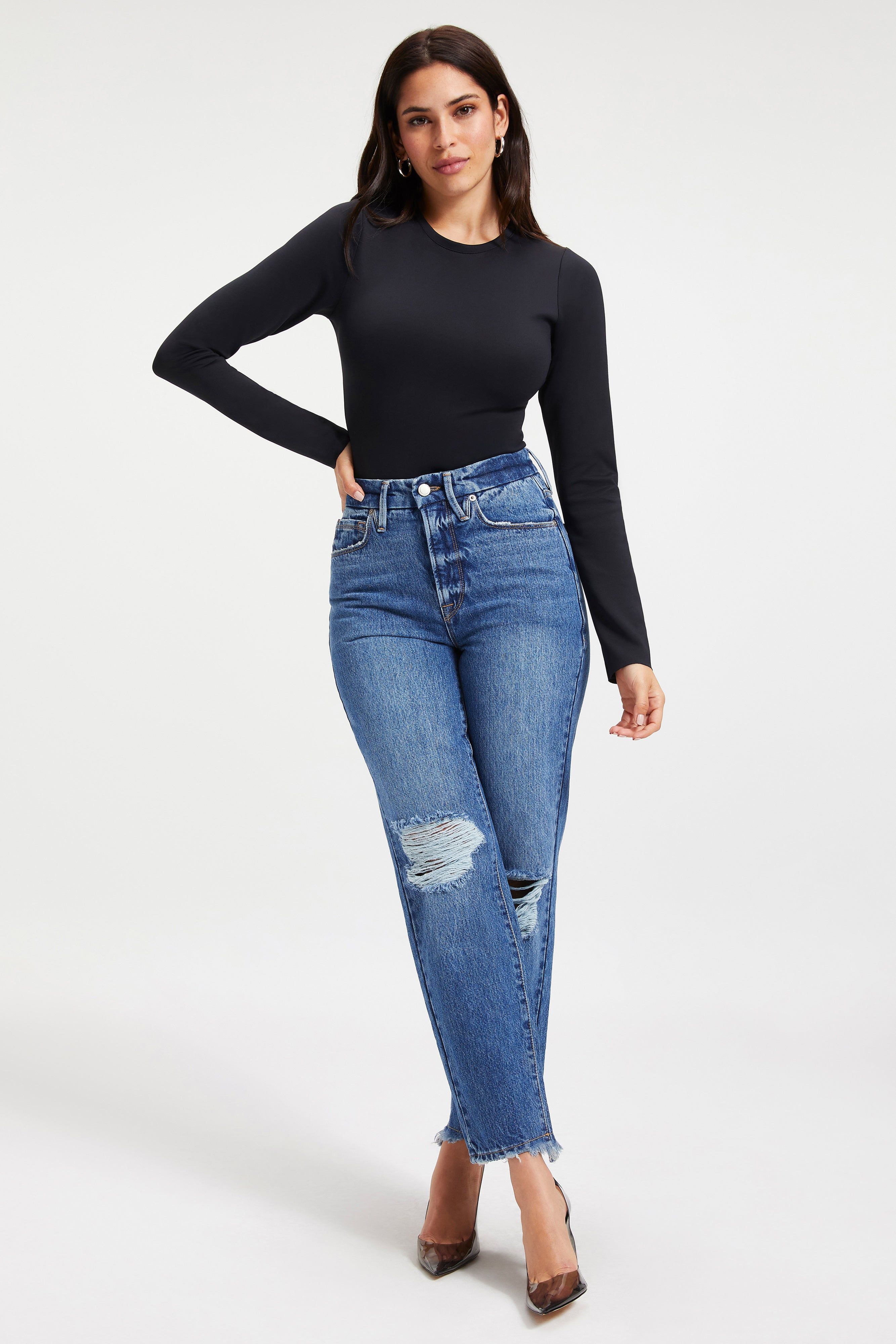 SCUBA CREWNECK BODYSUIT | BLACK001 sold by Good American product image thumbnail 8