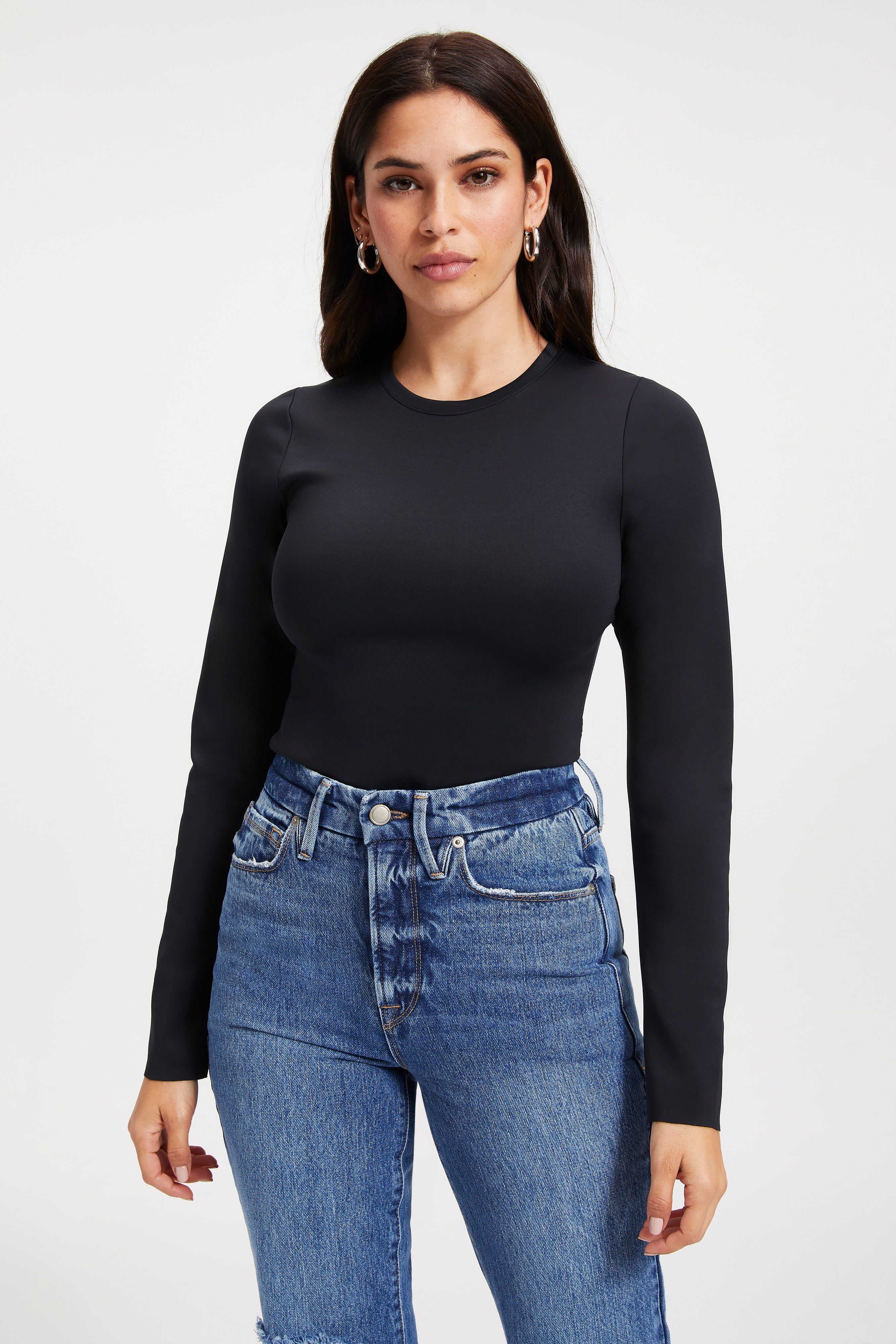 SCUBA CREWNECK BODYSUIT | BLACK001 sold by Good American product image thumbnail 5