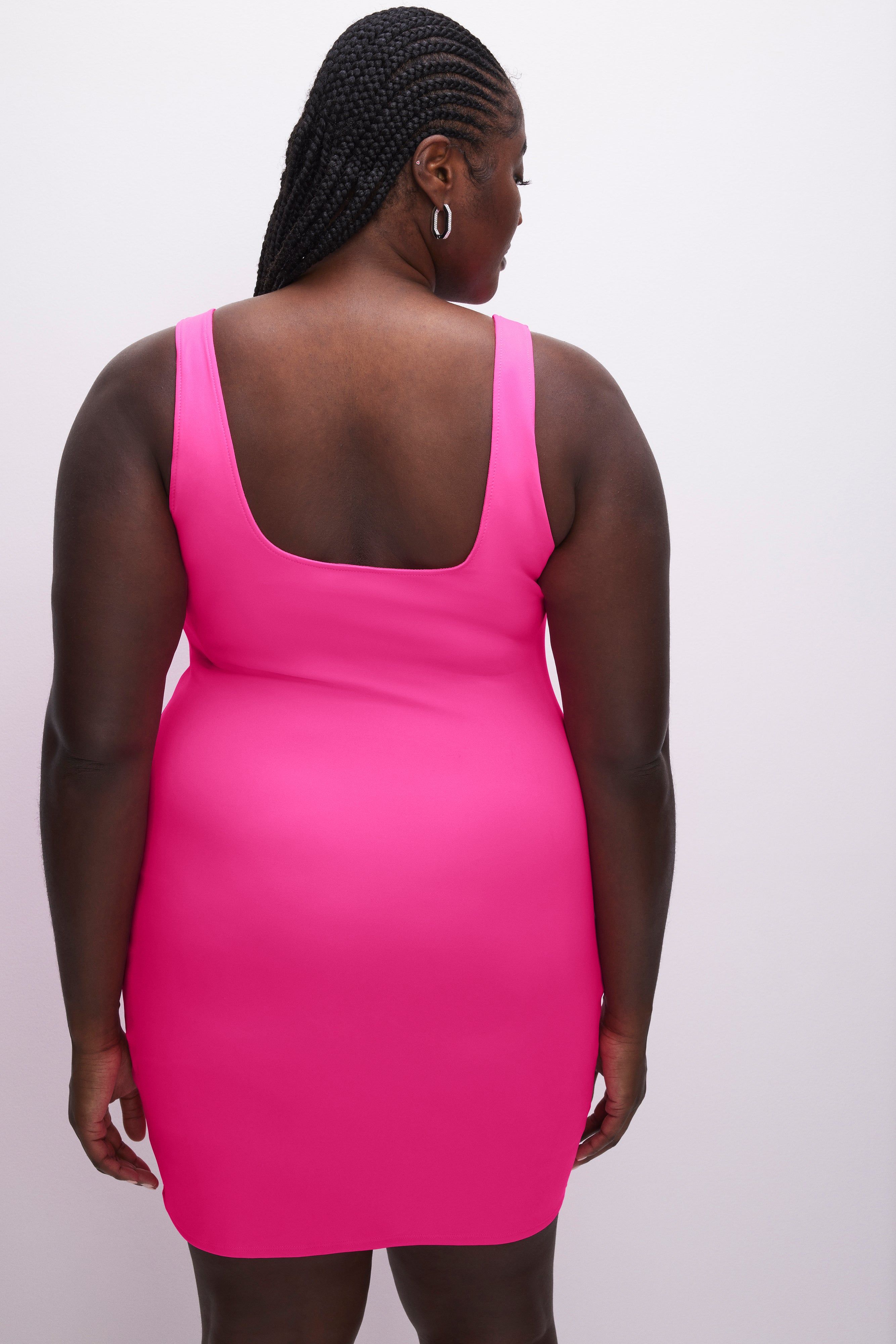 SCUBA MODERN TANK MINI DRESS | KNOCKOUTPINK001 sold by Good American product image thumbnail 9