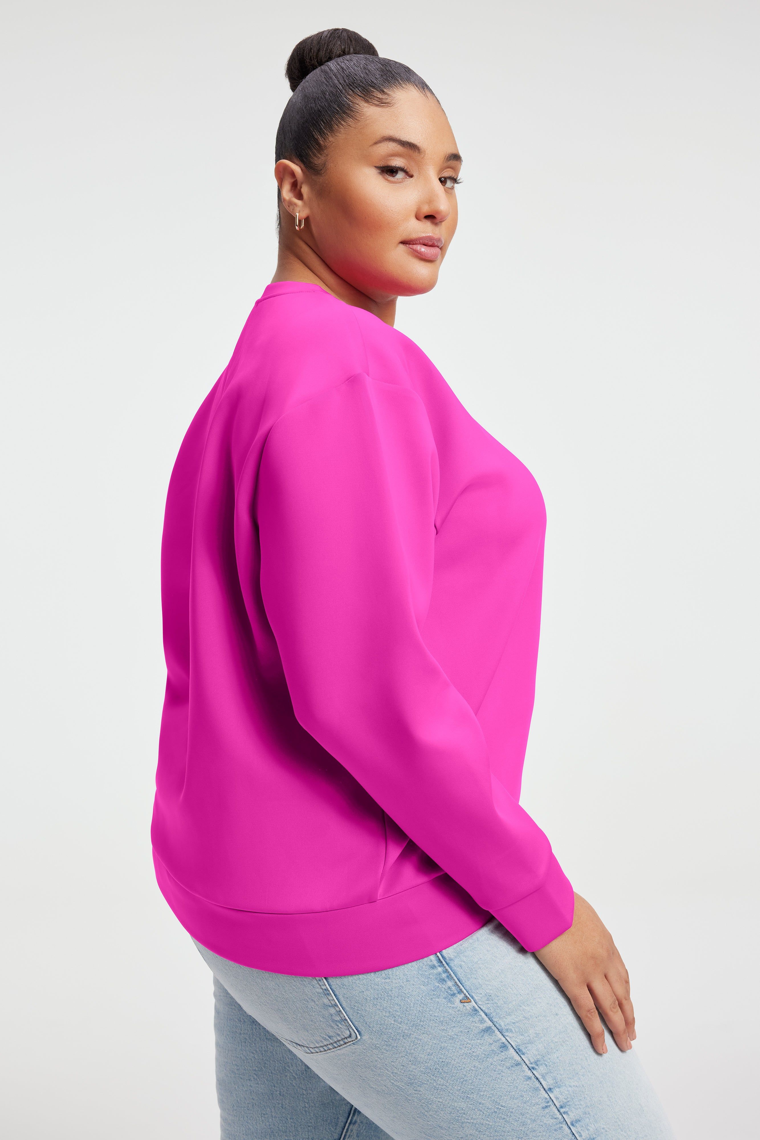 SCUBA BOYFRIEND CREW | FUCHSIA PINK001 sold by Good American product image thumbnail 7